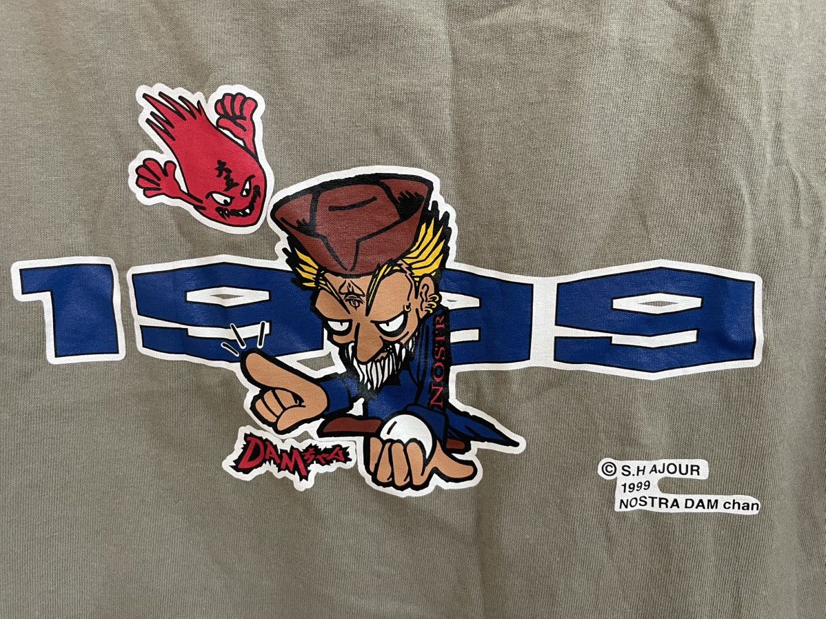 Japanese Brand Vintage 1999 Nostra Dam chan Japanese anime t shirt Size US M / EU 48-50 / 2 - 4 Thumbnail