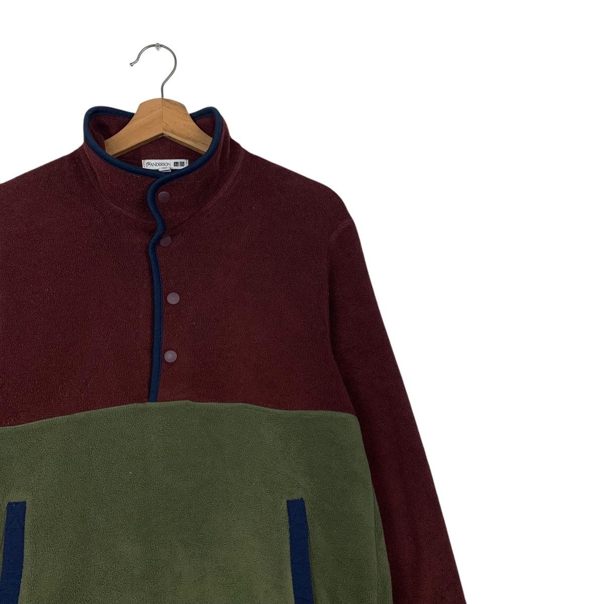 JW Anderson × Uniqlo UNIQLO JW ANDERSON Half Button Colorblock Fleece #2553-C115 Size US M / EU 48-50 / 2 - 5 Thumbnail