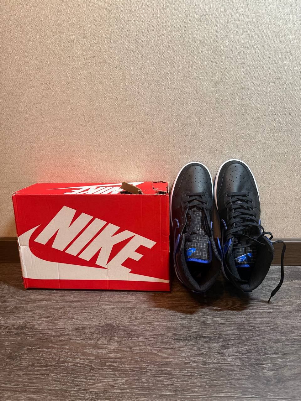 Nike Nike Dunk High Retro SE Black Royal Blue (DD3359-001) Size US 10.5 / EU 43-44 - 4 Thumbnail