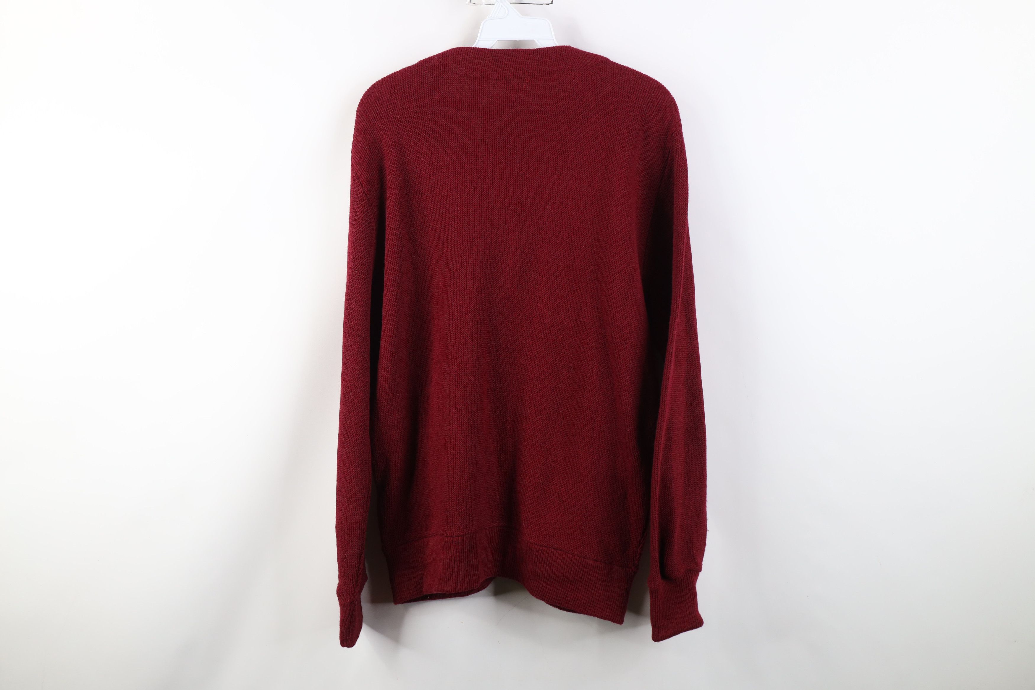 Vintage Vintage 60s 70s Streetwear Kurt Cobain Cardigan Sweater Red Size US S / EU 44-46 / 1 - 9 Thumbnail