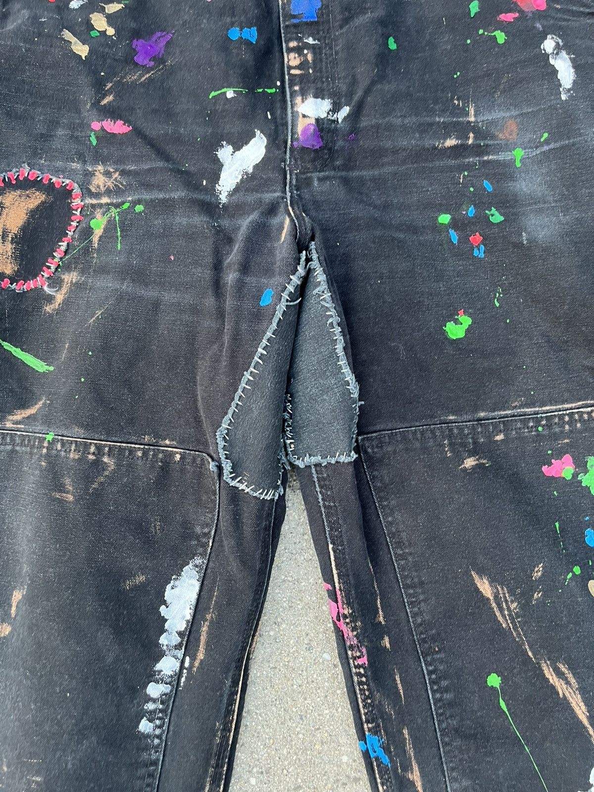 Carhartt × Vintage Custom Carhartt RO1 Overall Distressed Thrashed Patchwork Size US 42 / EU 58 - 8 Thumbnail