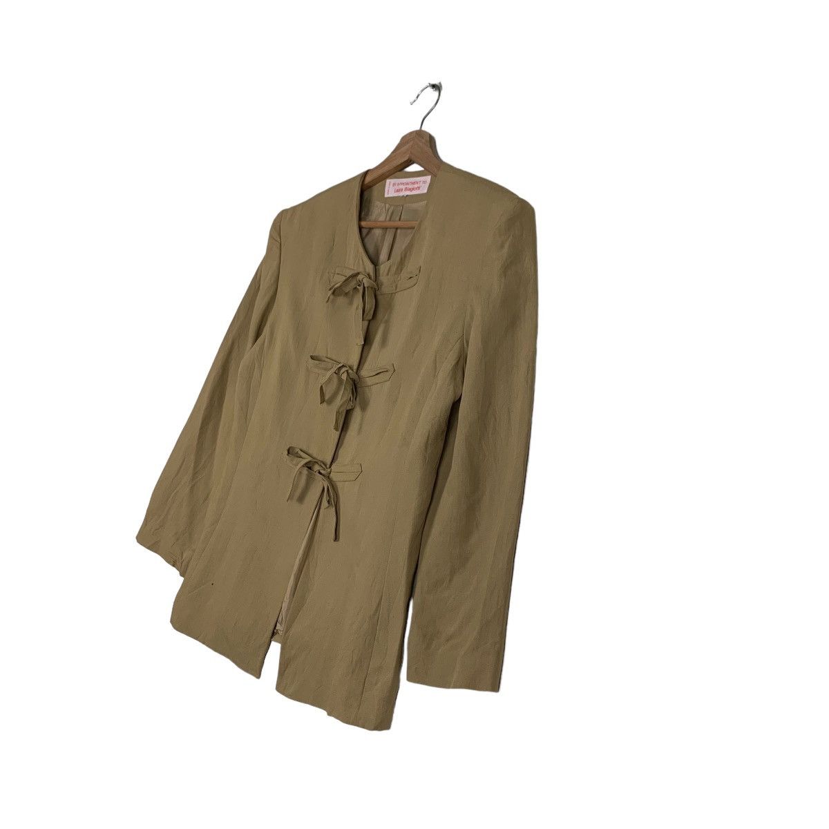 Japanese Brand LAURA BIAGIOTTI Tie Closure Casual Jacket #0126-C7 Size M / US 6-8 / IT 42-44 - 2 Thumbnail