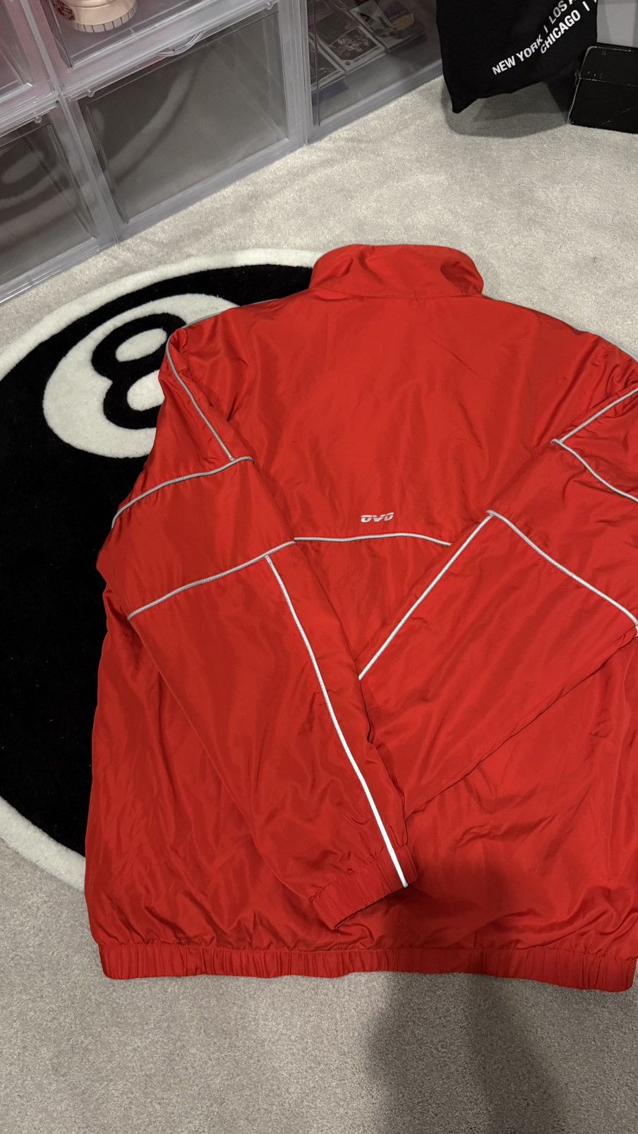 October's Very Own OVO Red Windbreaker Jacket Size US XL / EU 56 / 4 - 6 Thumbnail