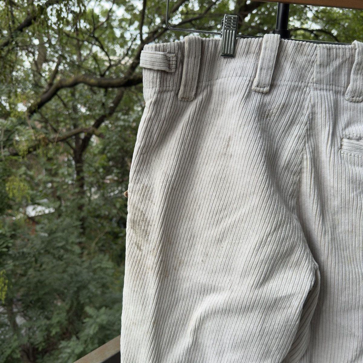 Vintage Thrashed Faded Distressed Corduroy Pants ERD Grunge Biker Size US 32 / EU 48 - 11 Thumbnail