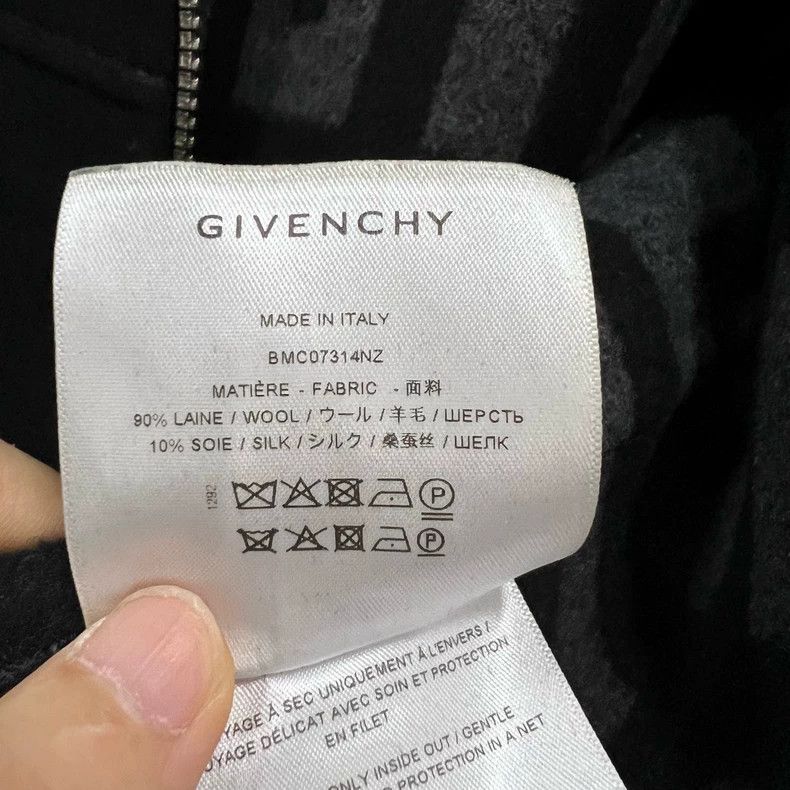 Givenchy Givenchy Size44 Wool Silk Hooded Knit Jacket Size US M / EU 48-50 / 2 - 3 Thumbnail