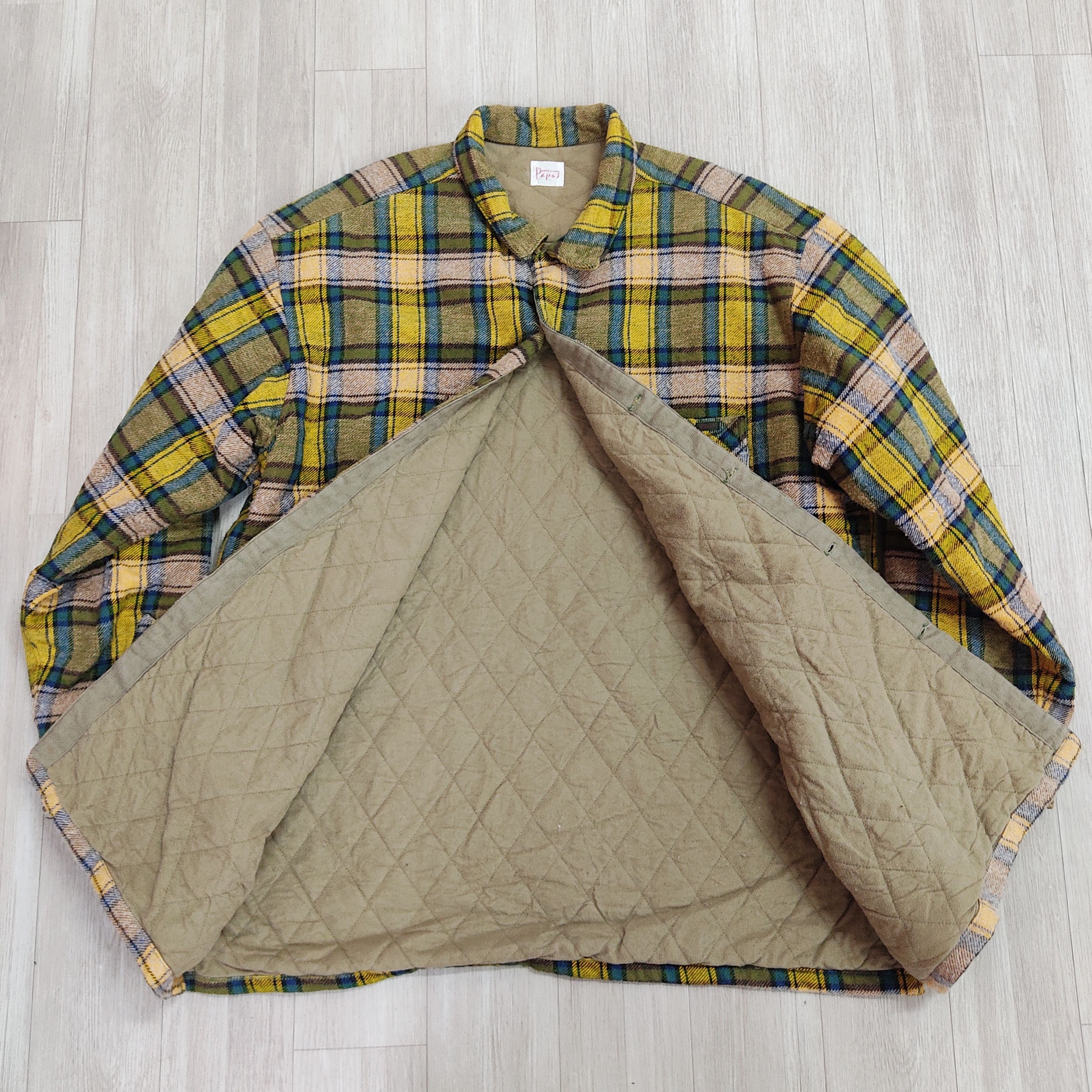 FILLES A PAPA The Papas Sports Overshirt Plaid Insulated Flannel Jacket Size US XL / EU 56 / 4 - 12 Thumbnail
