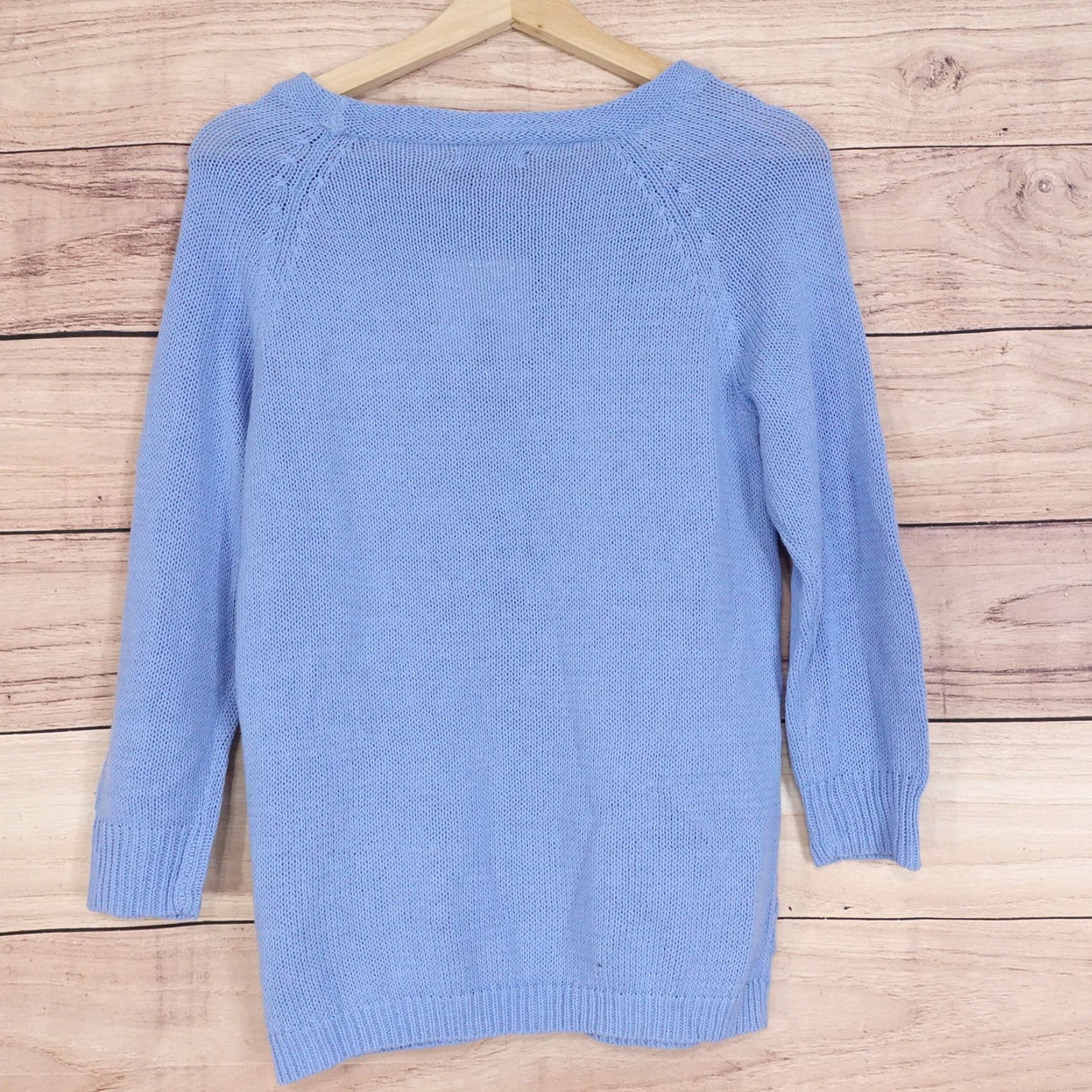 Croft & Barrow CROFT & BARROW Sweater Womens Small Blue Long Sleeve Pullover Sweater Size S / US 4 / IT 40 - 4 Thumbnail