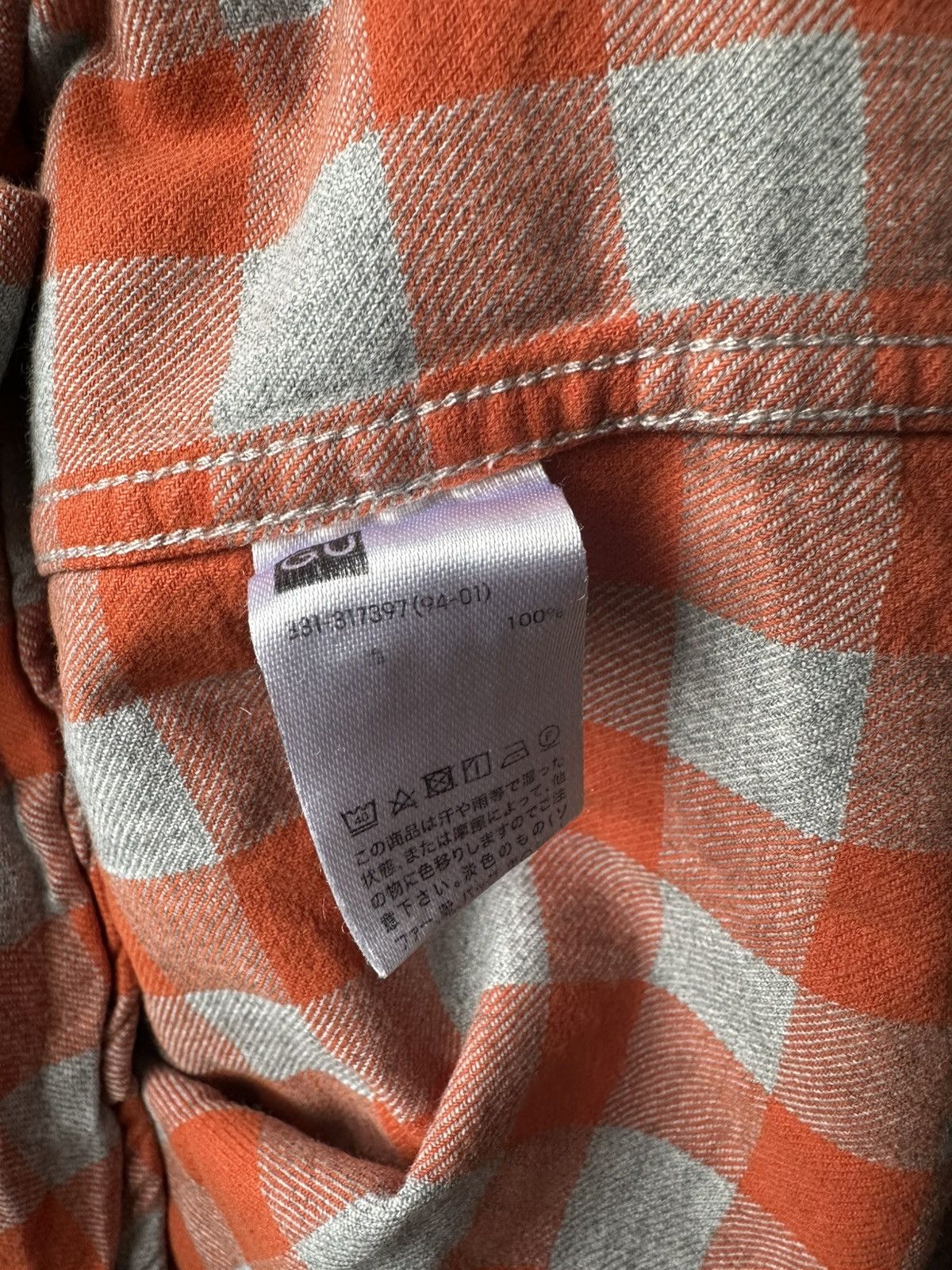 GU Gu Plaid Flannel Check Shirt Size L Size US L / EU 52-54 / 3 - 5 Thumbnail