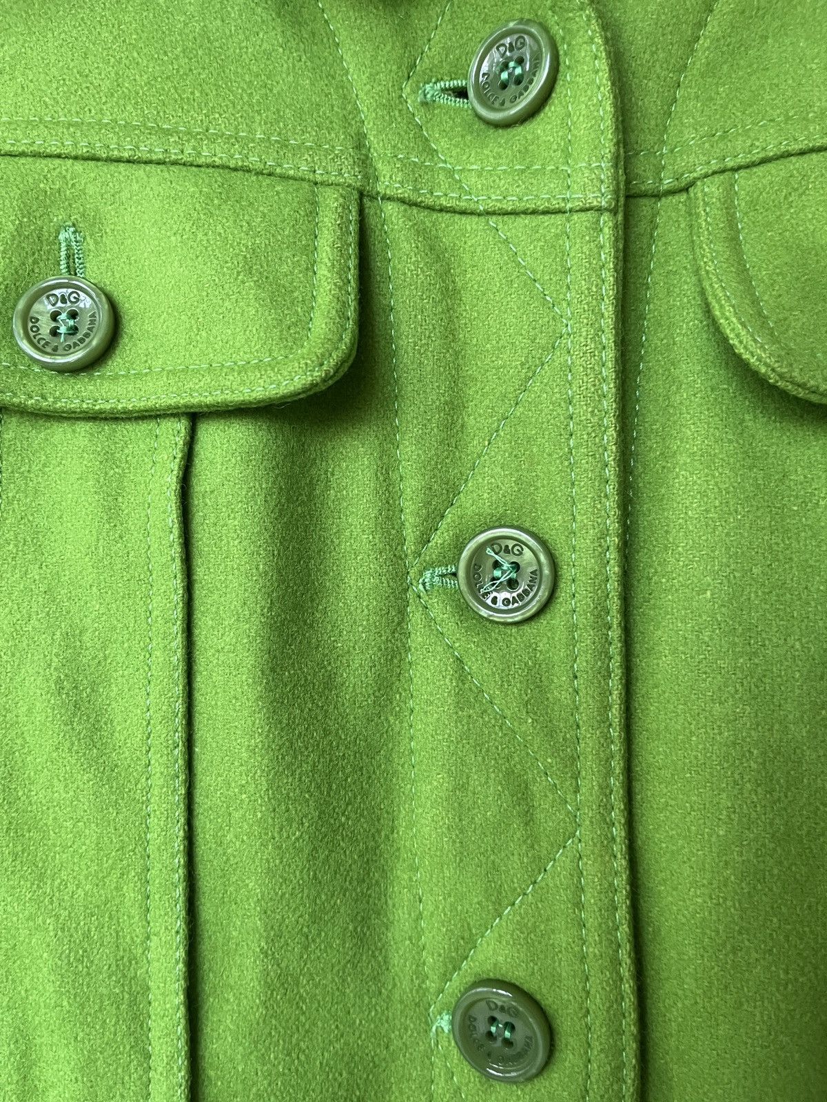 Dolce & Gabbana Dolce & Gabbana Green Neon Wool Jacket Size XS / US 0-2 / IT 36-38 - 2 Thumbnail