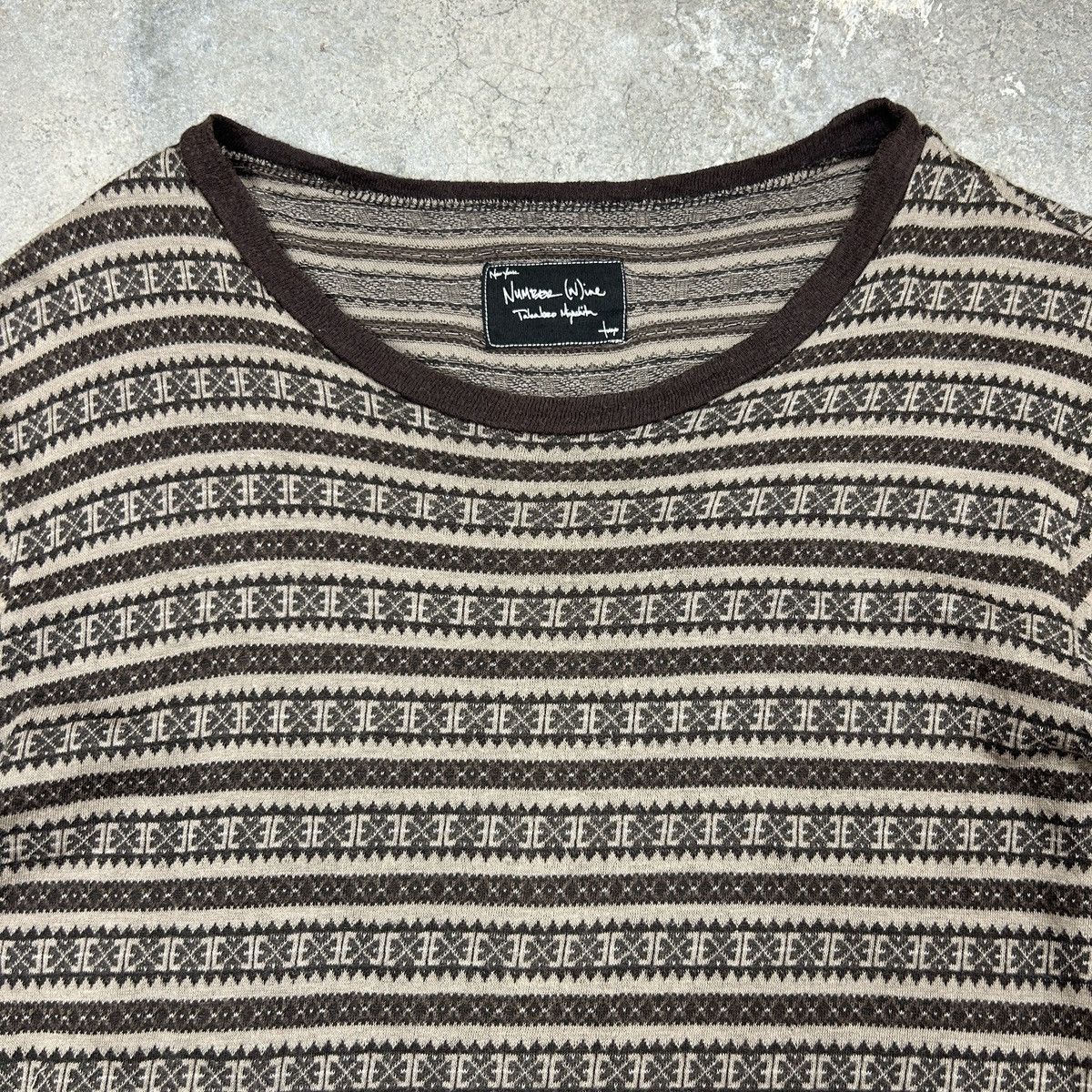 Japanese Brand × Number (N)ine 1990s Number (N)ine - Brown Top Size US M / EU 48-50 / 2 - 2 Thumbnail