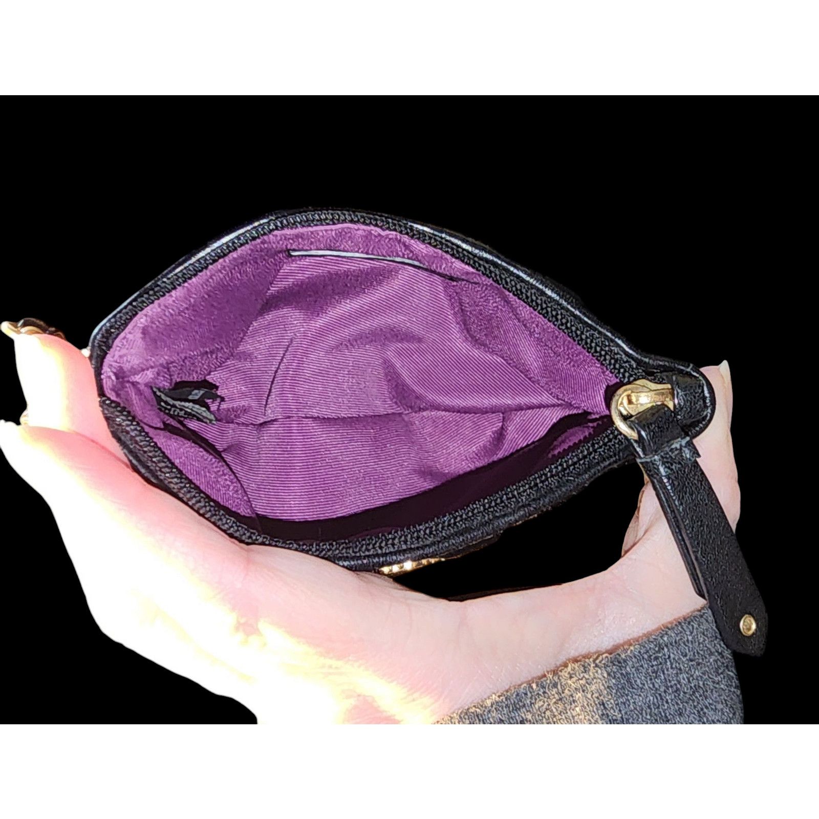Cole Haan Cole Haan black silk wristlet mini bag Size ONE SIZE - 3 Thumbnail