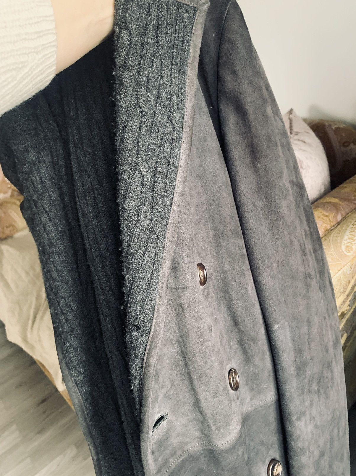 Local Authority Shearling coat with subtle embossed logo on suede Size US L / EU 52-54 / 3 - 13 Thumbnail
