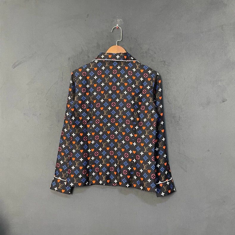 Louis Vuitton Louis Vuitton Black Playing Card Full Print Shirt Size XS / US 0-2 / IT 36-38 - 2 Thumbnail
