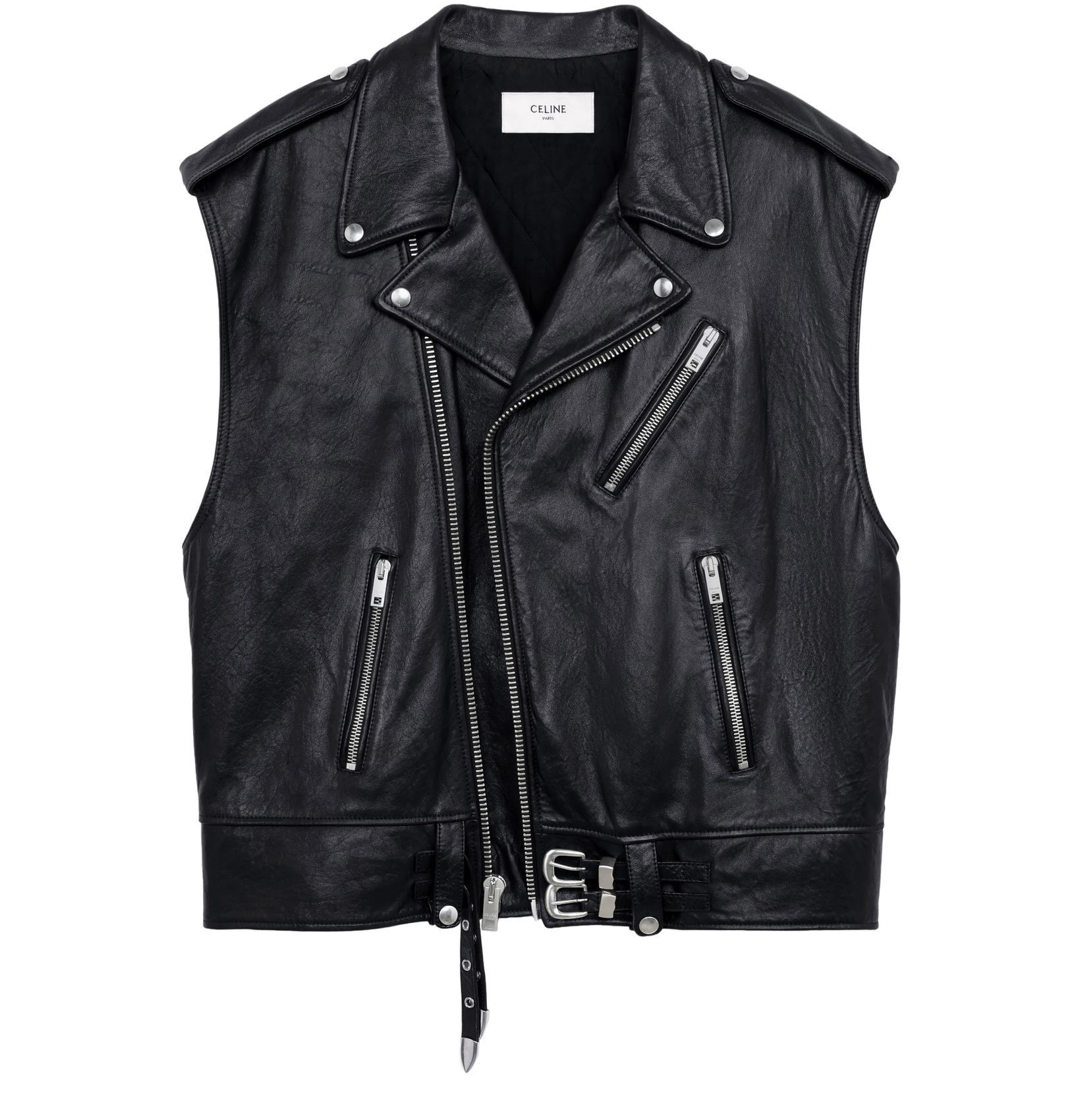 Celine o1bcso1str0824 Oversized Cowboy Jacket in Black Size US S / EU 44-46 / 1 - 1 Thumbnail