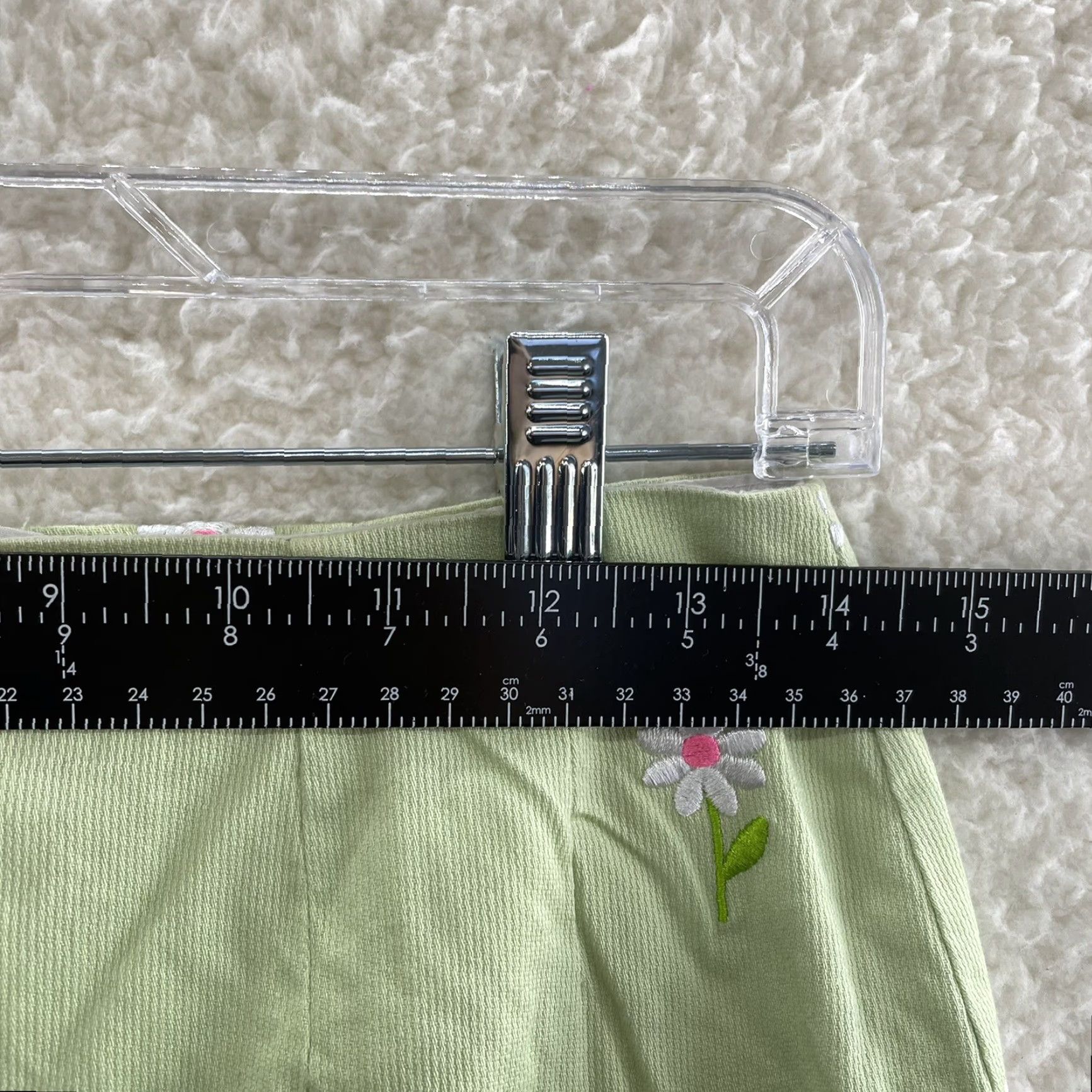 Lilly Pulitzer Lilly Pulitzer Mini Skirt Green High Waisted Floral Preppy Women's M Medium Short Skirt 90s Style Ladies Size 32" / US 10 / IT 46 - 5 Thumbnail
