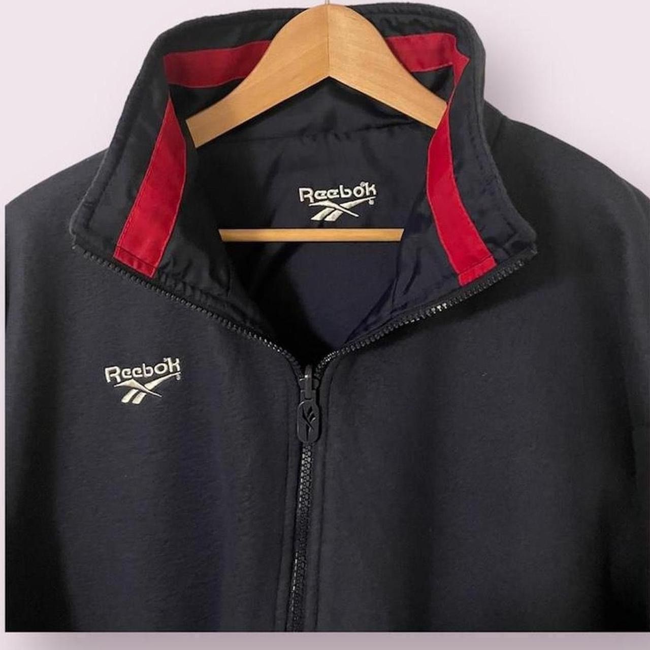 Reebok Vintage 90’s Reebok Fleece-lined 1/4-zip REVERSIBLE Jacket! Size US XL / EU 56 / 4 - 2 Thumbnail