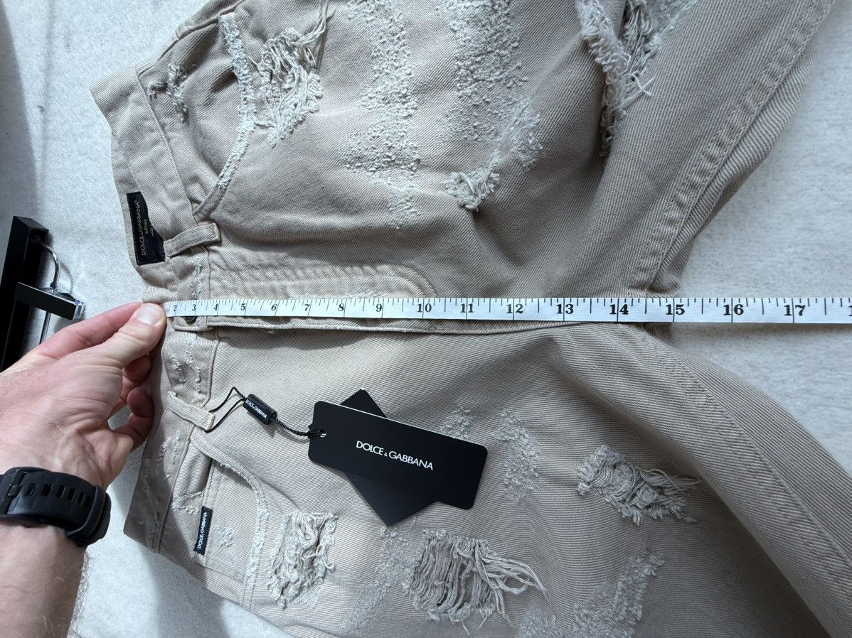 Dolce & Gabbana Dolce & Gabbana D&G destroyed ripped khaki baggy jeans pants Size US 30 / EU 46 - 7 Thumbnail