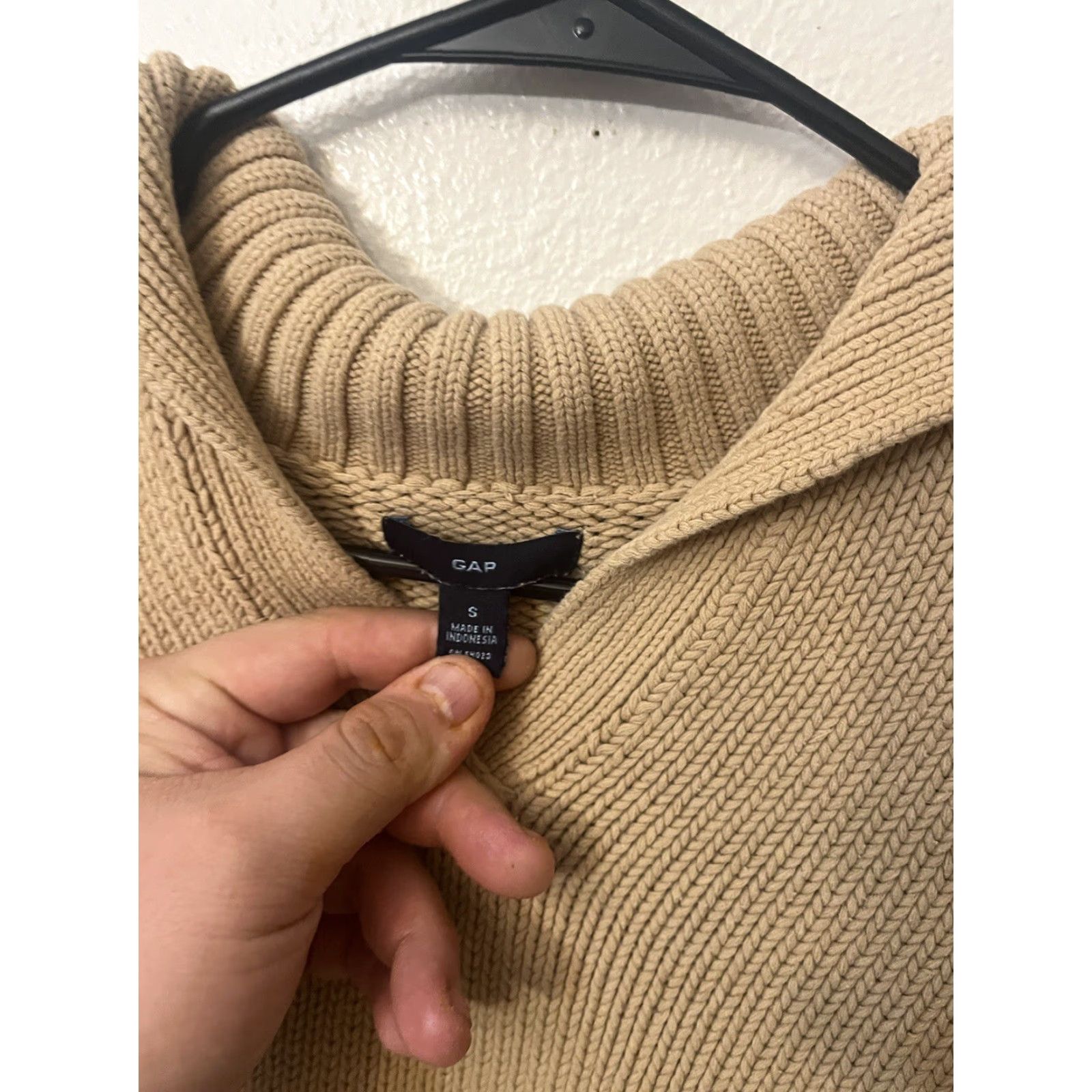 Gap VINTAGE Gap Sweater Womens Small Pullover Long Sleeve Collared Knit Solid Casual Winter Fall Spring Womens Size S / US 4 / IT 40 - 2 Thumbnail
