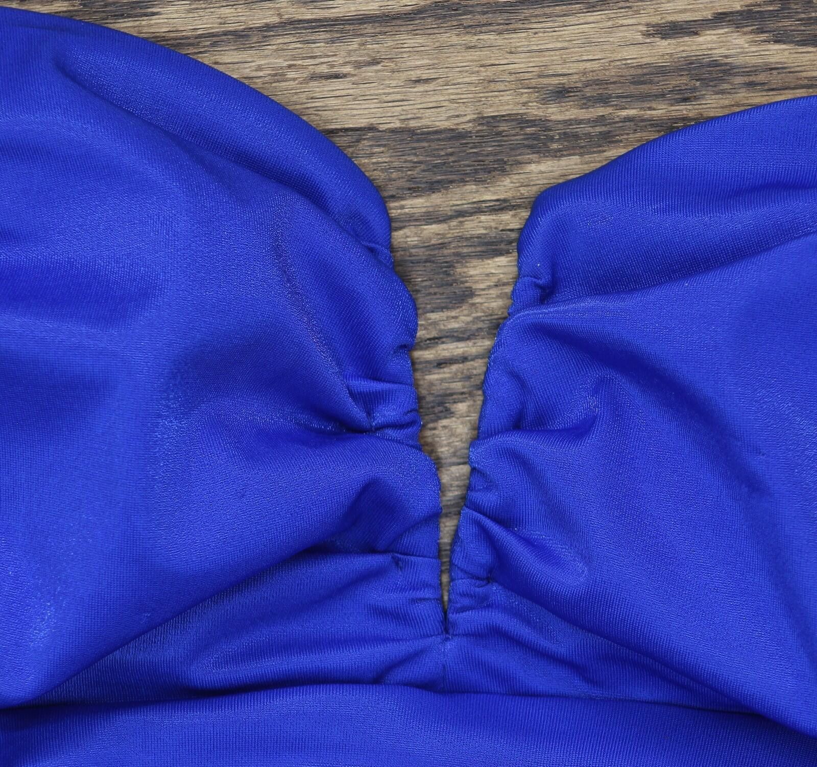 Other B. Darlin Slit Knit Bodycon Midi Dress Royal Slim Blue Xl Size XL / US 12-14 / IT 48-50 - 6 Thumbnail