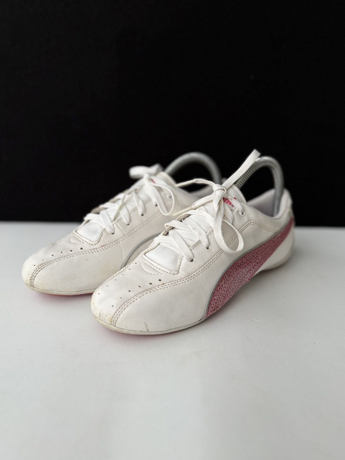 Puma PUMA Low Top Women's Trainers White & Pink Size 37 Size US 7 / IT 37 - 1 Thumbnail