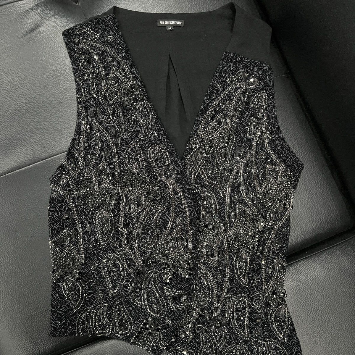 Ann Demeulemeester Ann Demeulemeester SS09Runway Asymmetric “Glass” Vest Jacket Size XS / US 0-2 / IT 36-38 - 8 Thumbnail