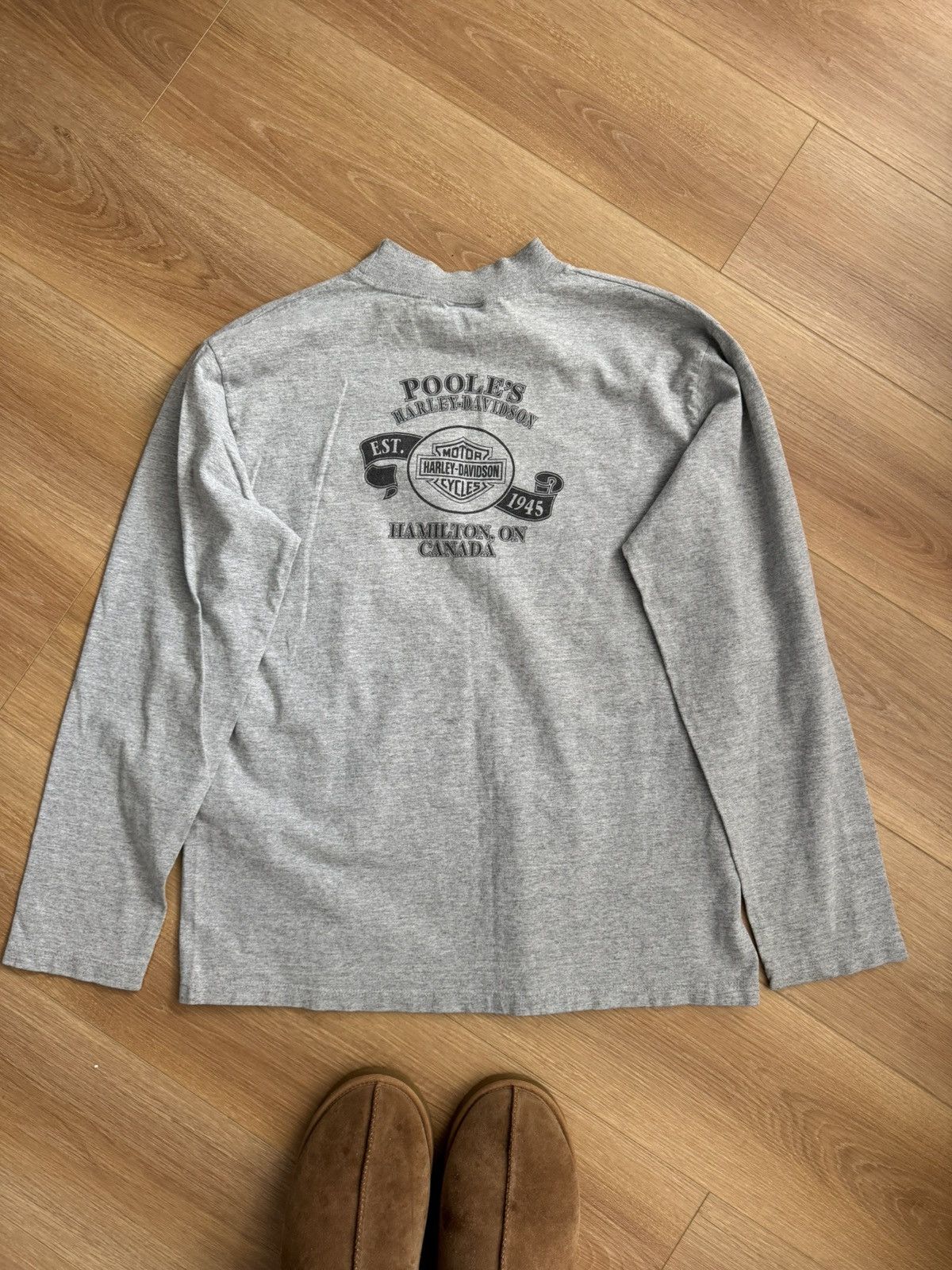 Harley Davidson Vintage Harley Davidson 90’s Graphic long sleeve Shirt Size US XL / EU 56 / 4 - 3 Thumbnail
