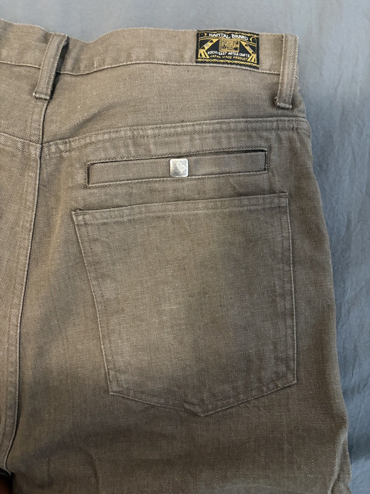 Kapital Wide-Leg Studded Jacquard Jeans Size US 32 / EU 48 - 5 Thumbnail