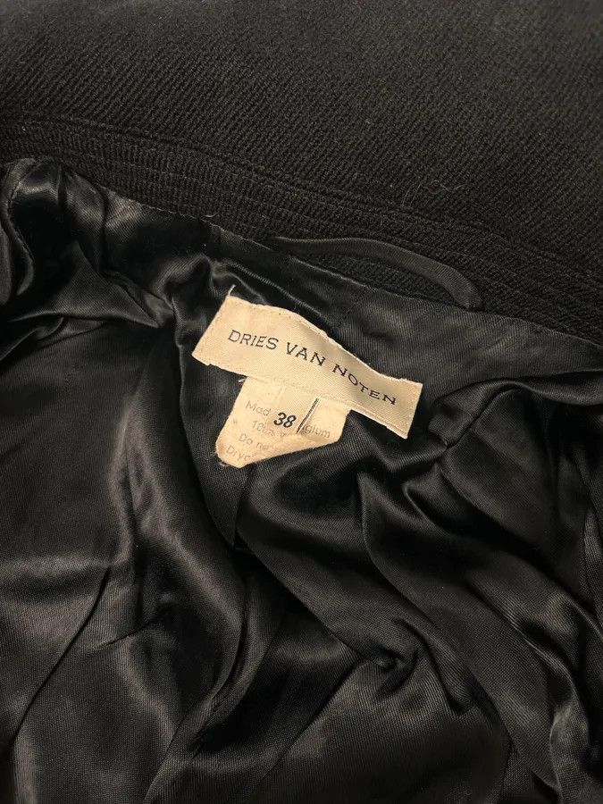 Dries Van Noten Dries Van Noten Black Classy Wool Trench Coat Size S / US 4 / IT 40 - 8 Thumbnail