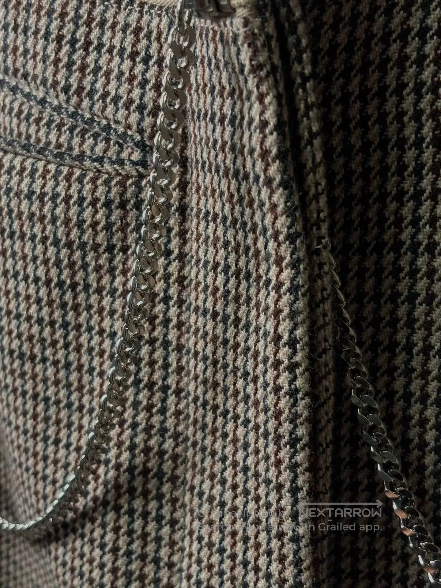 McQ Alexander McQueen Alexander McQueen Houndstooth Wool Blend Coat. Size M / US 6-8 / IT 42-44 - 4 Thumbnail