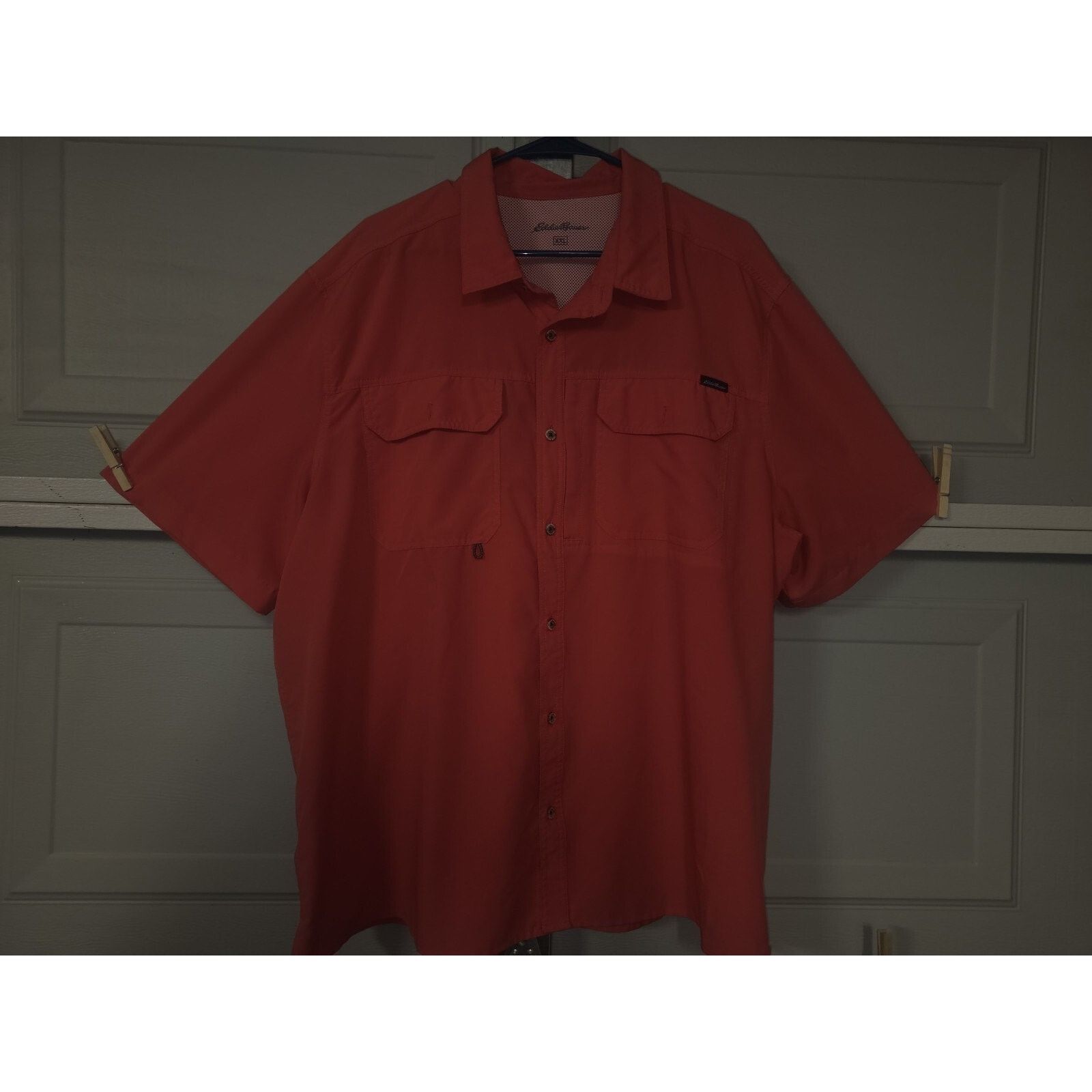 Eddie Bauer Eddie Bauer Orange Fishing Breathable Summer Button Shirt Size US XXL / EU 58 / 5 - 2 Thumbnail