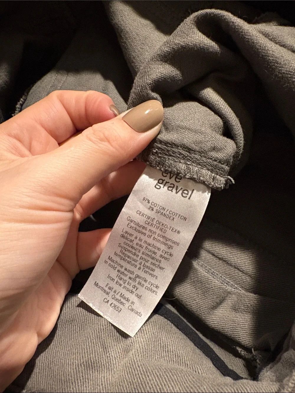 Other eve gravel JOY pants olive green high waist straight cut Size 30" / US 8 / IT 44 - 9 Thumbnail