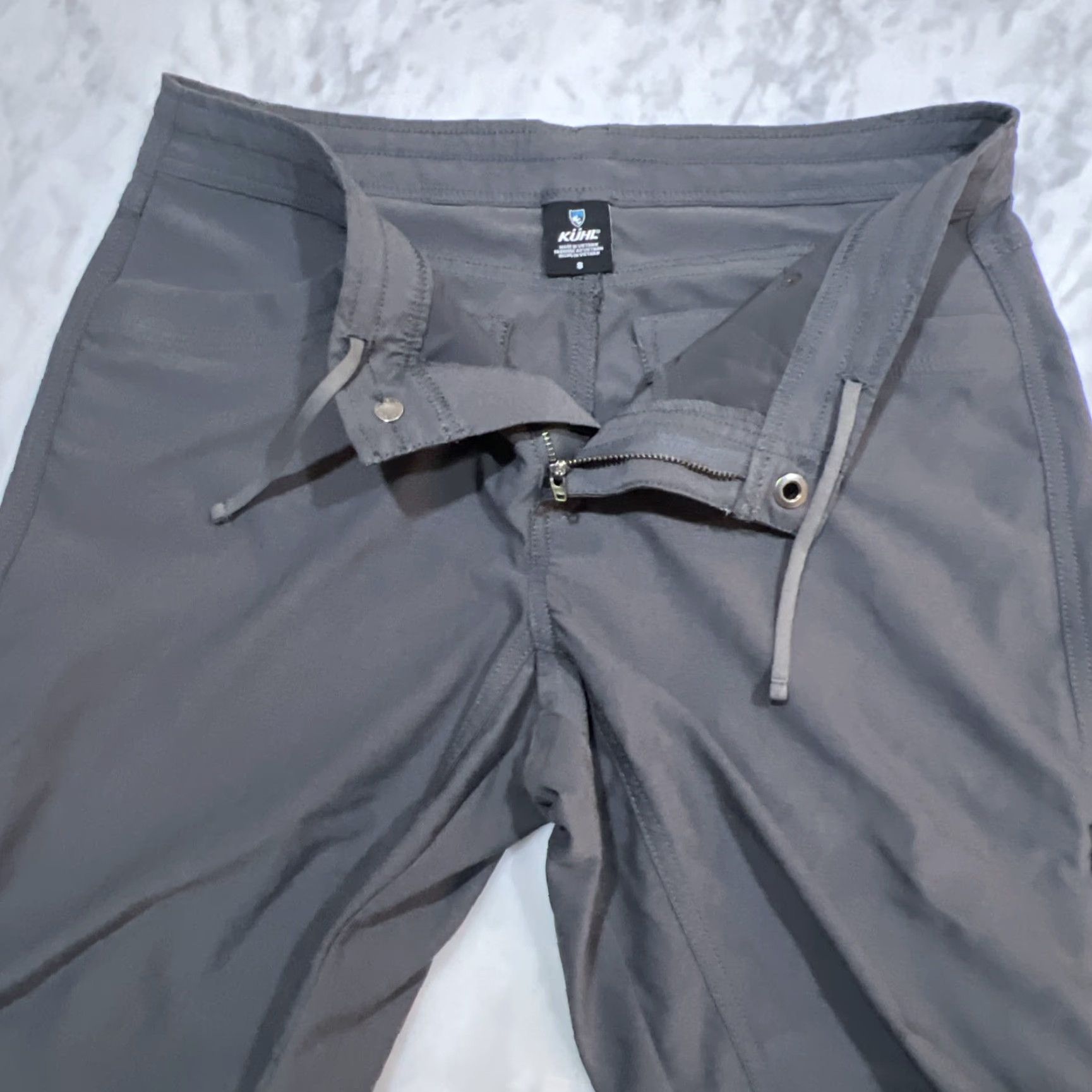 Vintage Kuhl Womens Pants Capri Size 8 Grey Drawstring Hiking Outdoor Mountains Pockets Size 30" / US 8 / IT 44 - 4 Thumbnail