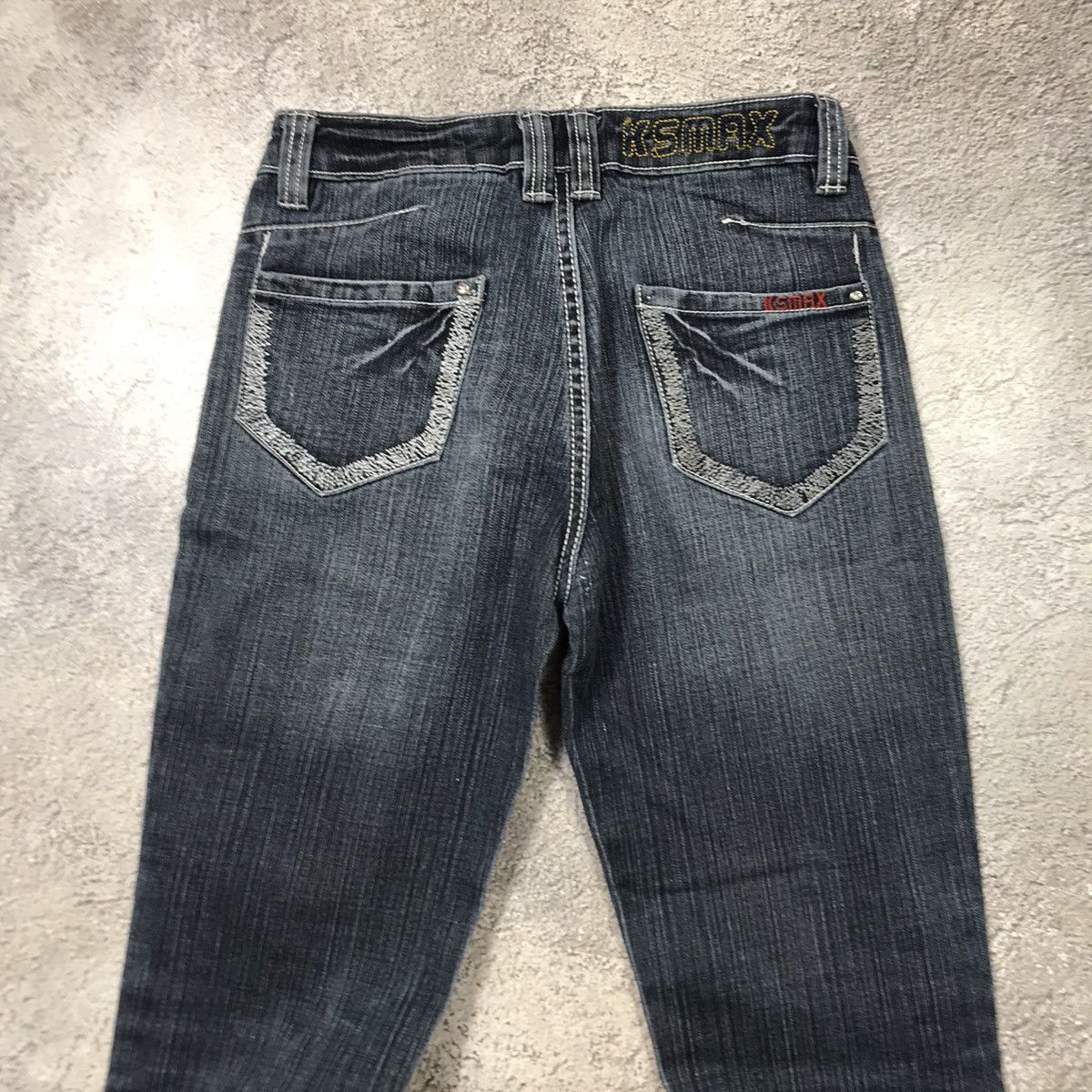 Vintage Vintage Y2K Distressed Flared Jeans Skater Grunge Boxy 25 Size 25" / US 0 / IT 36 - 4 Thumbnail