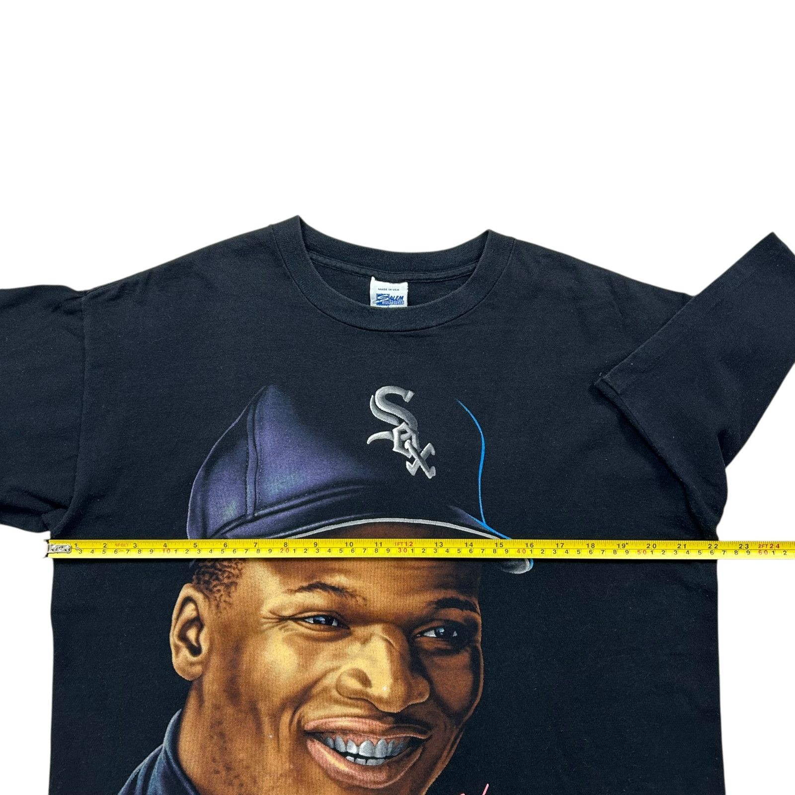 Salem Sportswear VTG 90s MLB BO JACKSON CHICAGO WHITE SOX CARICATURE T-SHIRT Size US L / EU 52-54 / 3 - 7 Thumbnail