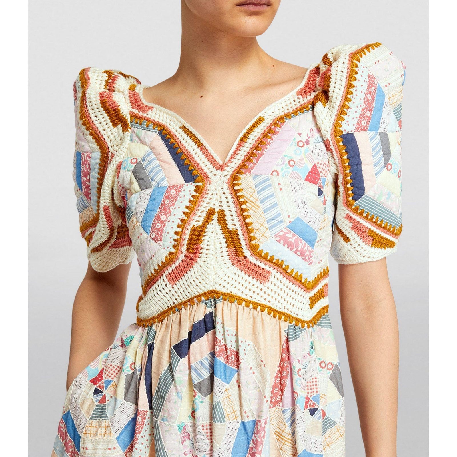 Sea New York Sea New York Quin Mini Dress patchwork quilted size XS Size XS / US 0-2 / IT 36-38 - 3 Thumbnail