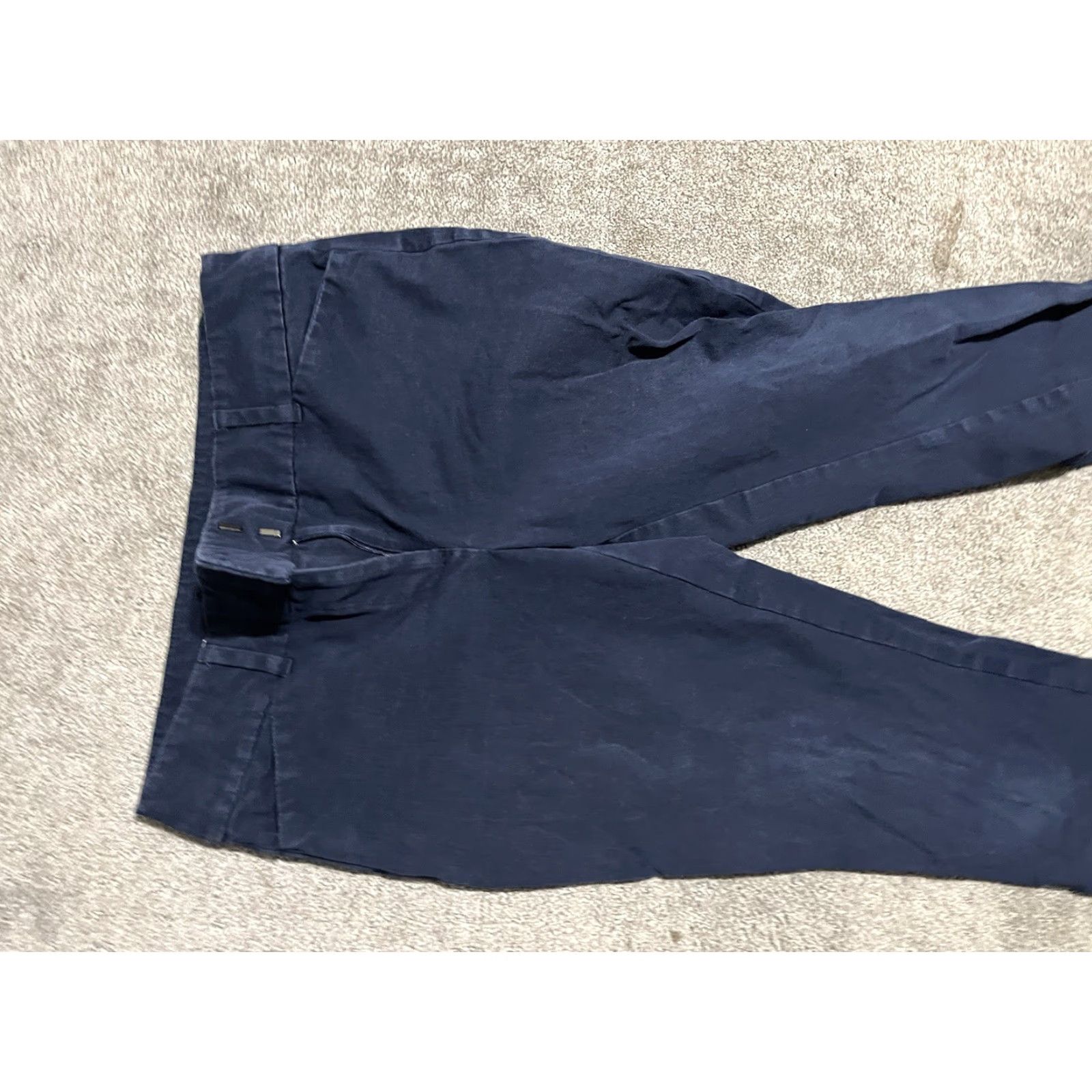 Loft VINTAGE LOFT Women's Dress Pants Skinny Ankle Size 2 Blue Casual Pockets Size 26" / US 2 / IT 38 - 4 Thumbnail