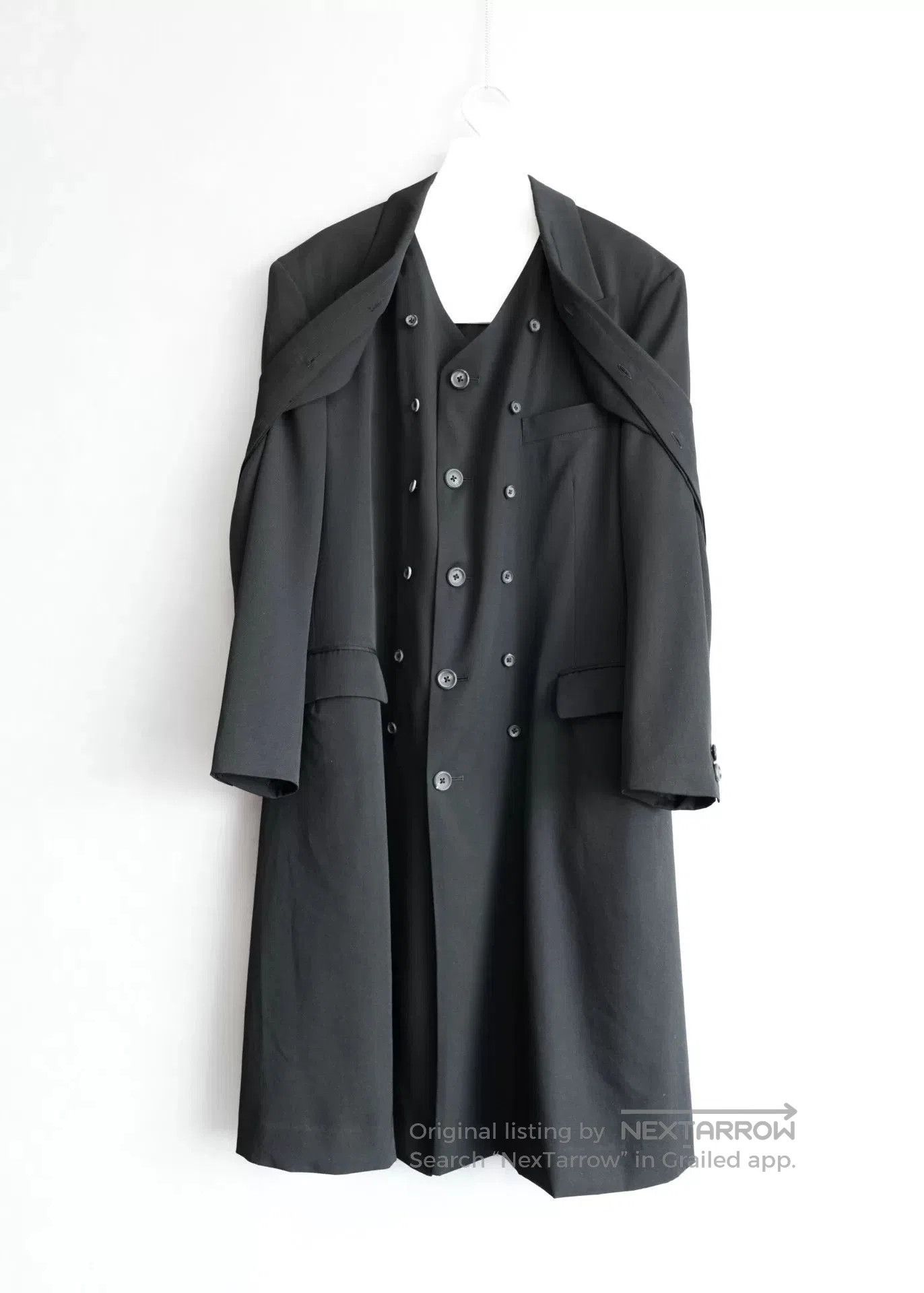 Yohji Yamamoto black layered jacket by yohji yamamoto. Size US M / EU 48-50 / 2 - 3 Thumbnail