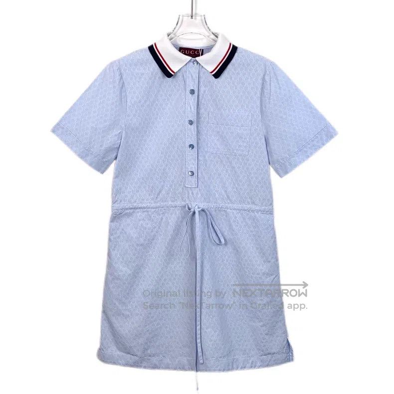 Gucci Gucci Light blue logo jacquard full print cotton drawstrin Size XS / US 0-2 / IT 36-38 - 1 Thumbnail