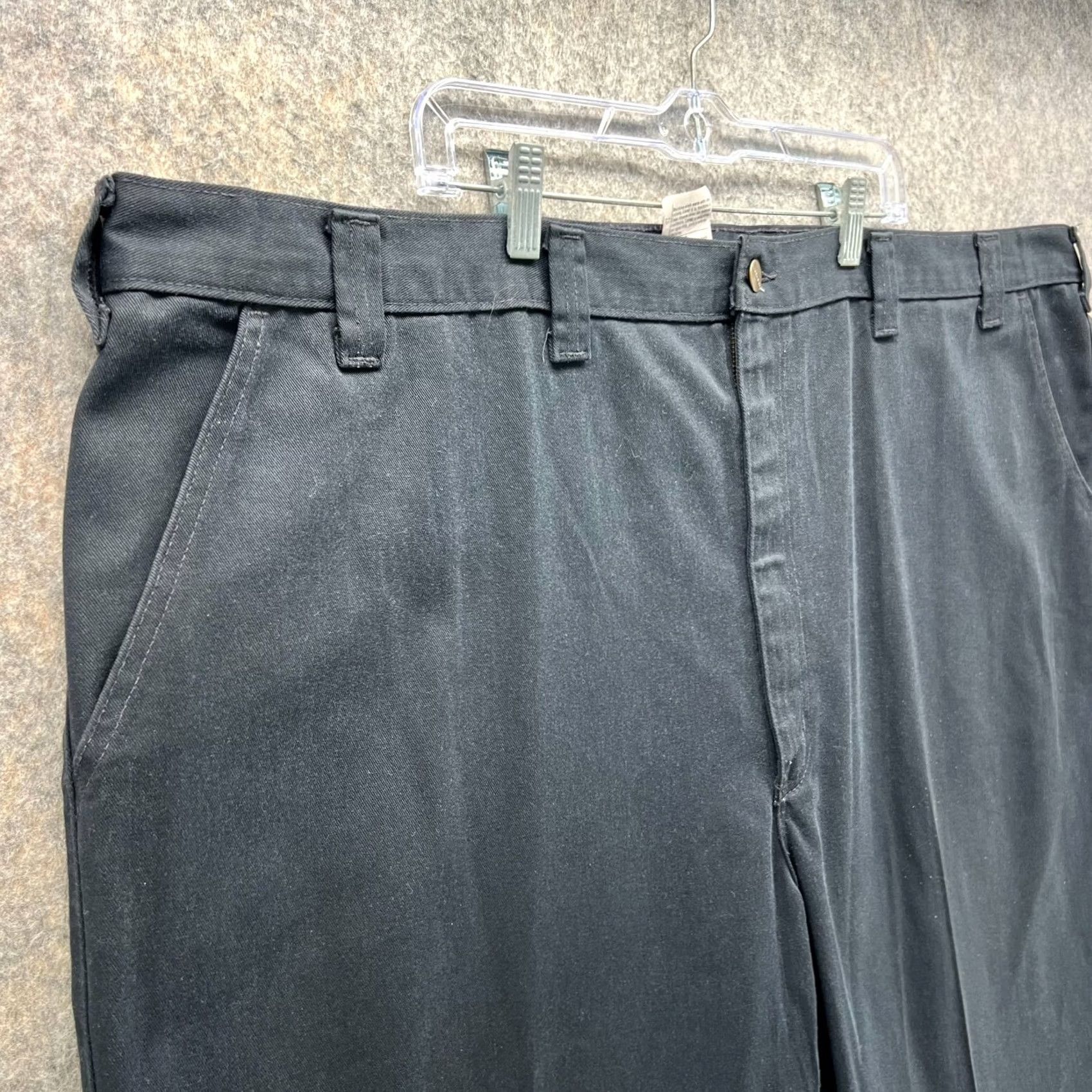 Carhartt Carhartt Pants Mens 54x32 Black Twill Relaxed Straight Pocket Button Front Flat Front Chino Workwear Vintage: No Size US 38 / EU 54 - 4 Thumbnail