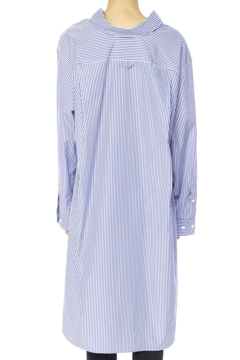 Balenciaga Balenciaga Oversized Striped Cotton-Poplin Dress Size XS / US 0-2 / IT 36-38 - 16 Thumbnail