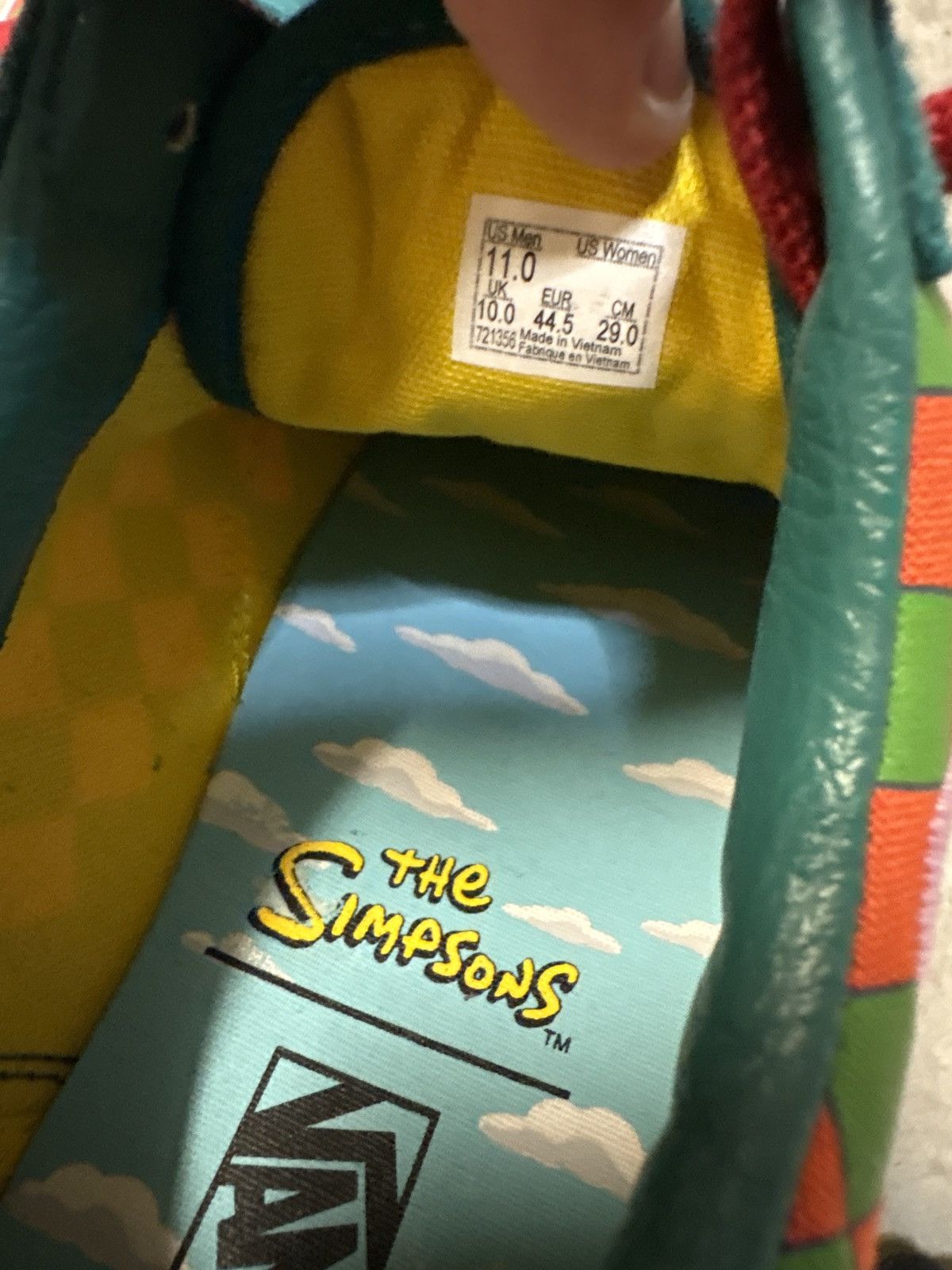 The Simpsons × Vans Vans x The Simpsons Size US 11 / EU 44 - 6 Thumbnail