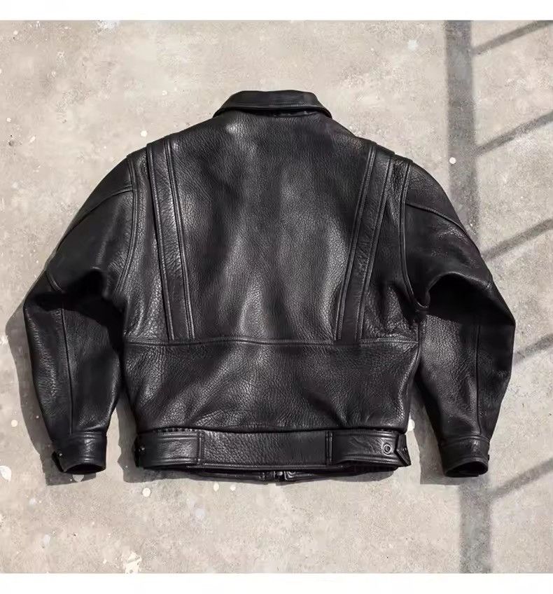 Leather Streetwear PU Leather Zipper Motorcycle Jacket Size US L / EU 52-54 / 3 - 6 Thumbnail