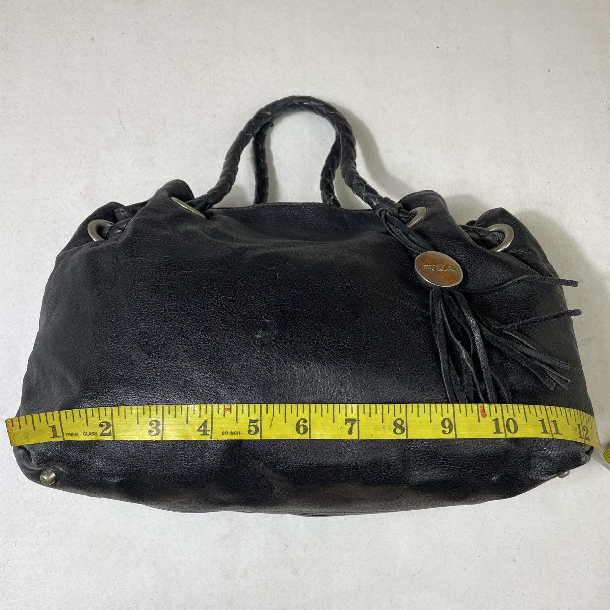Furla (A-29) FURLA LEATHER SHOULDER HANDBAG Size ONE SIZE - 9 Thumbnail