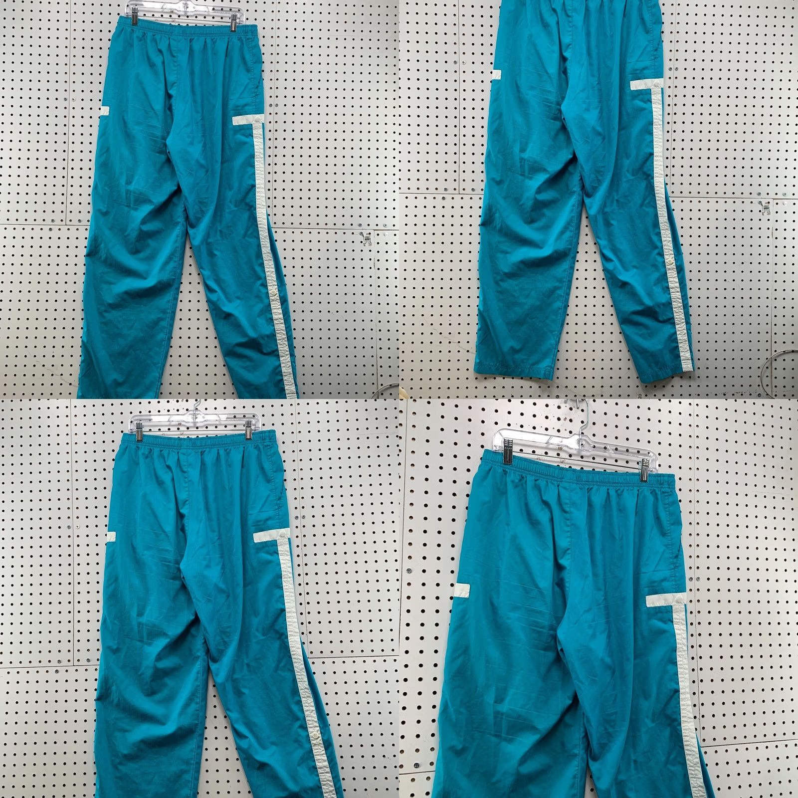 Nike Vintage Nike Pants Womens XL Teal Swoosh Windbreaker Fits 31x32 Size 40" / US 18 - 8 Thumbnail
