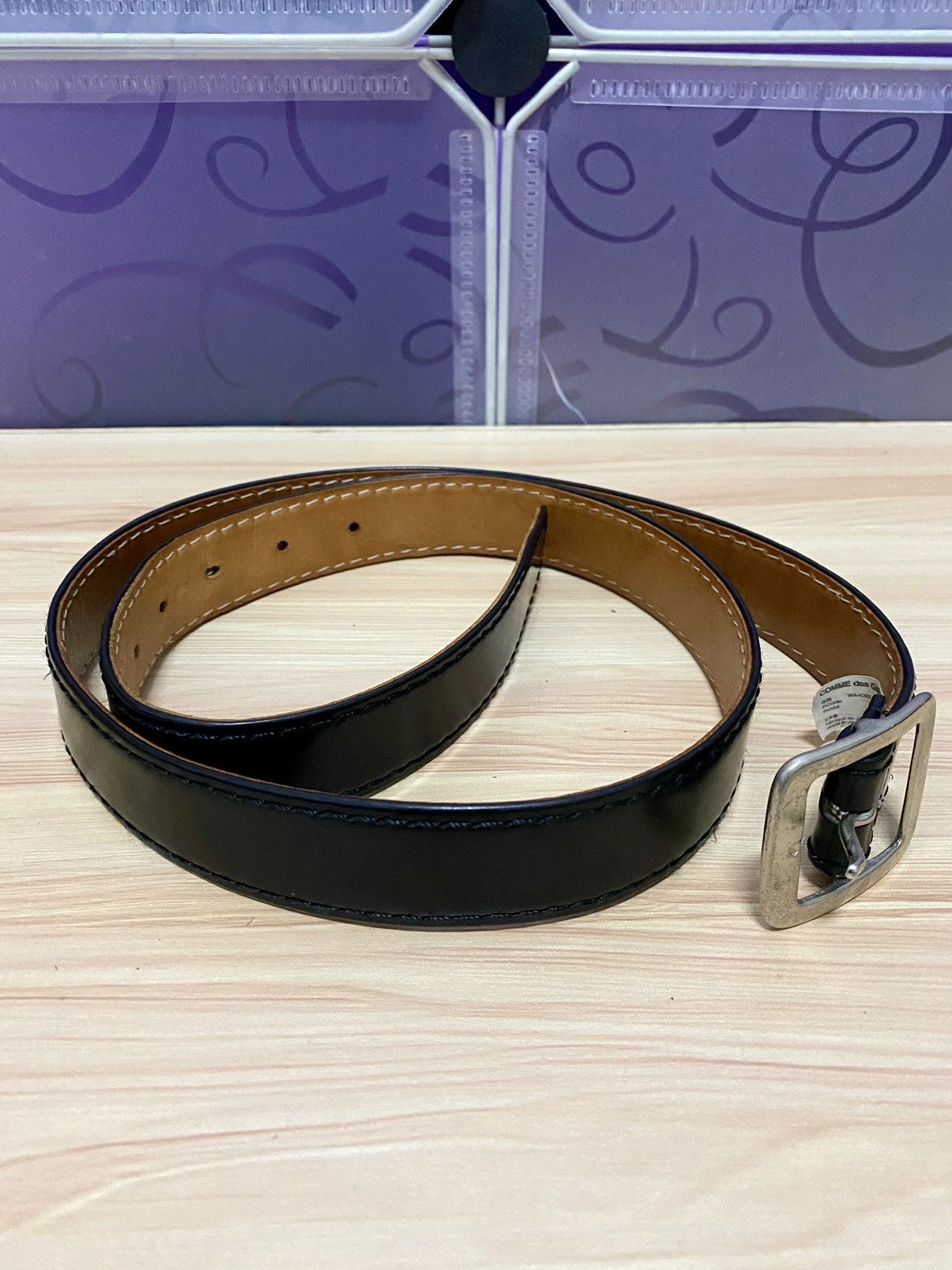 Comme des Garcons Junya watanabe Comme des garcons black leather belt Size ONE SIZE - 4 Thumbnail