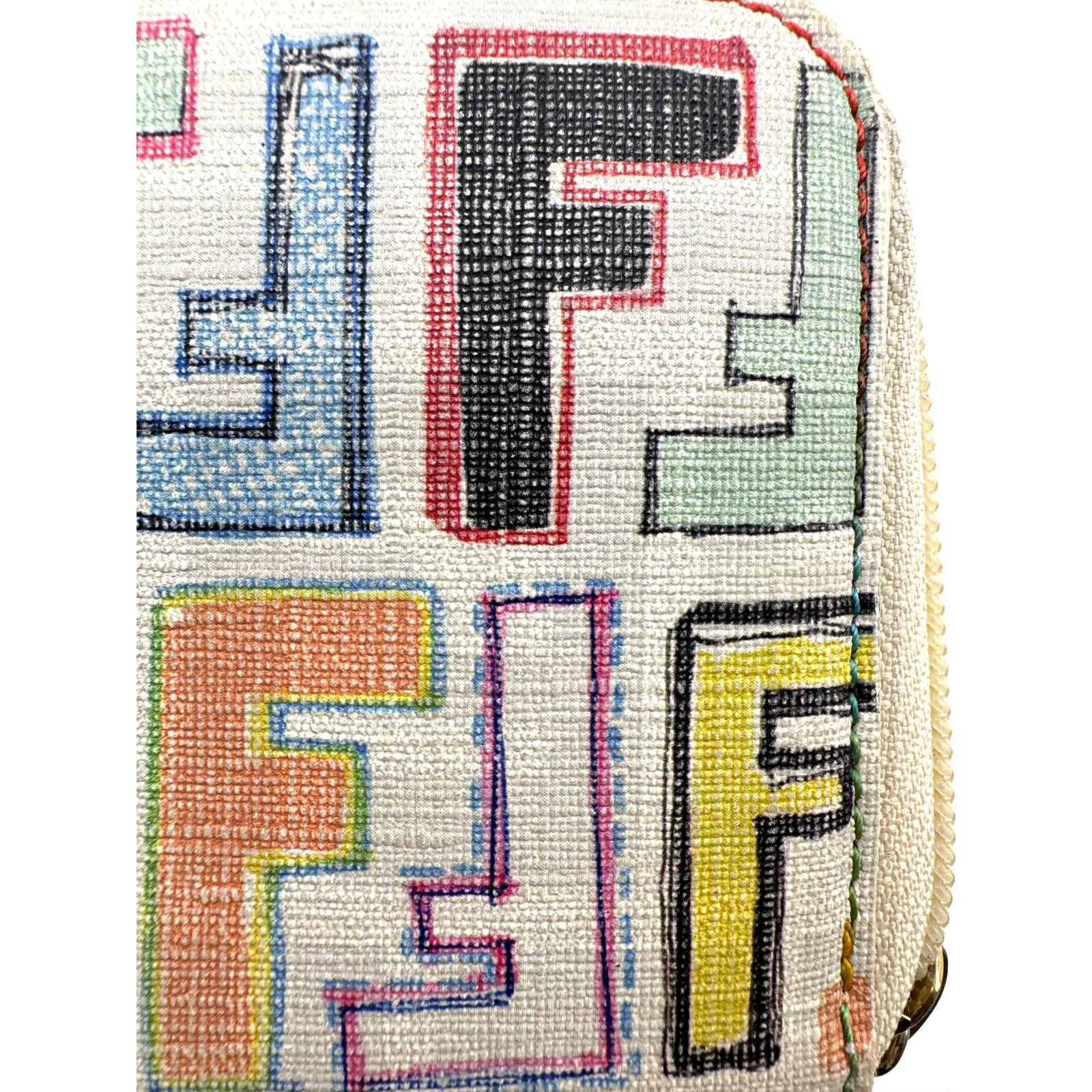 Fendi Fendi Rare Multicolor Zucca FF Long Zip Around Wallet Size ONE SIZE - 7 Thumbnail