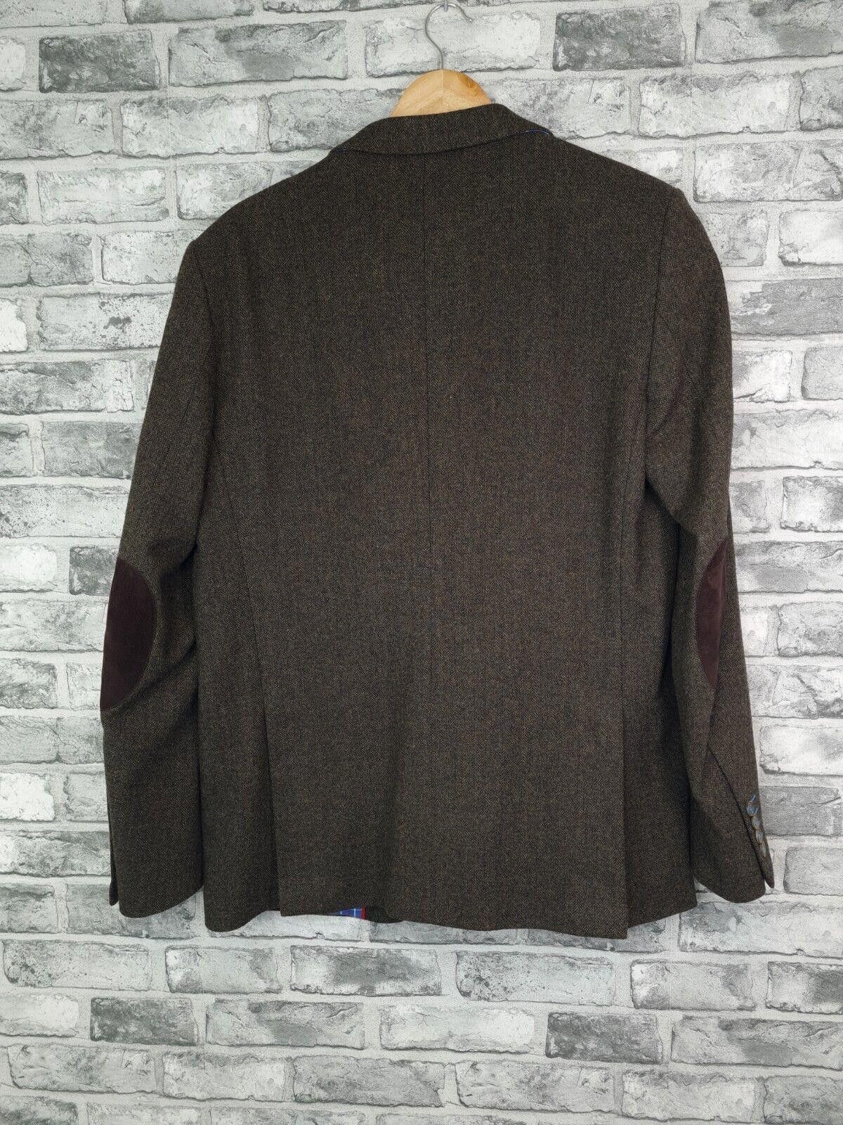 Designer El Ganso Blazer Size 44 Wool Tweed Jacket Elbow Pads Size US XL / EU 56 / 4 - 5 Thumbnail