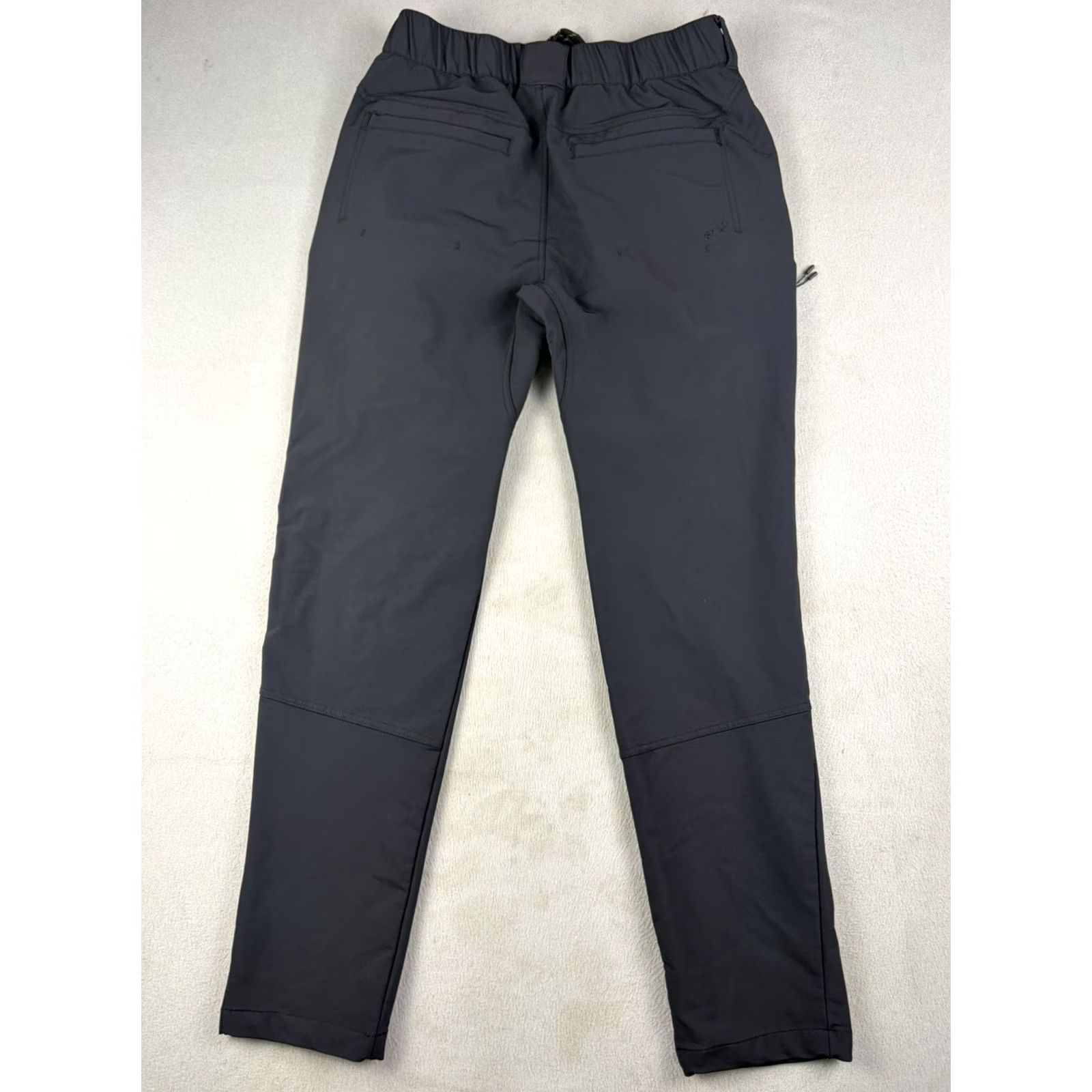 Vintage Bylt Cargo Pants Men Slim 30x29 Black Drawstring Stretch Inseam 29 in Tapered Logo Microfiber Cargo Pants Men M Black Size US 31 - 4 Thumbnail
