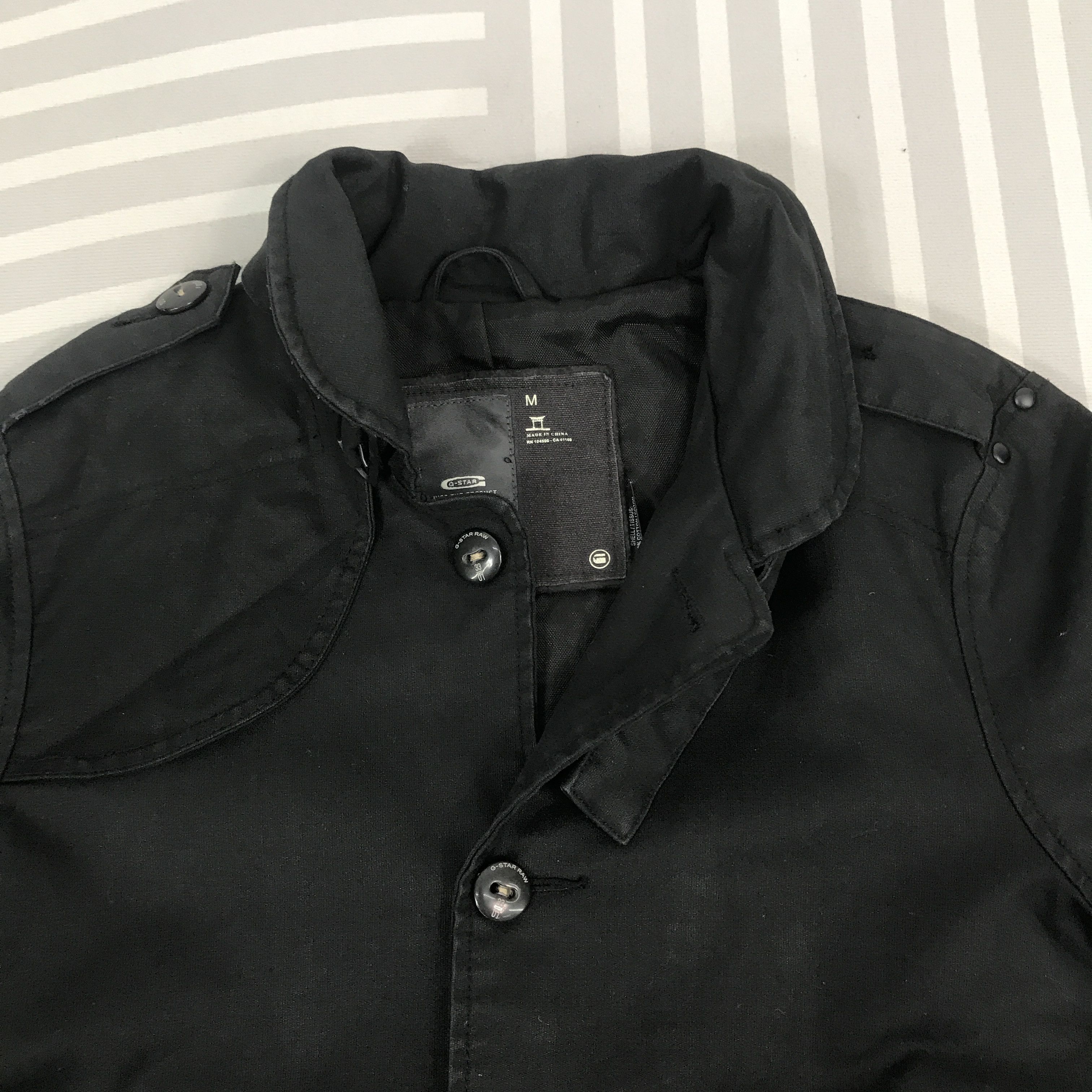 G-Star × Vintage G-star Raw japan Style Parkas Black button Denim Jacket Size US M / EU 48-50 / 2 - 7 Thumbnail
