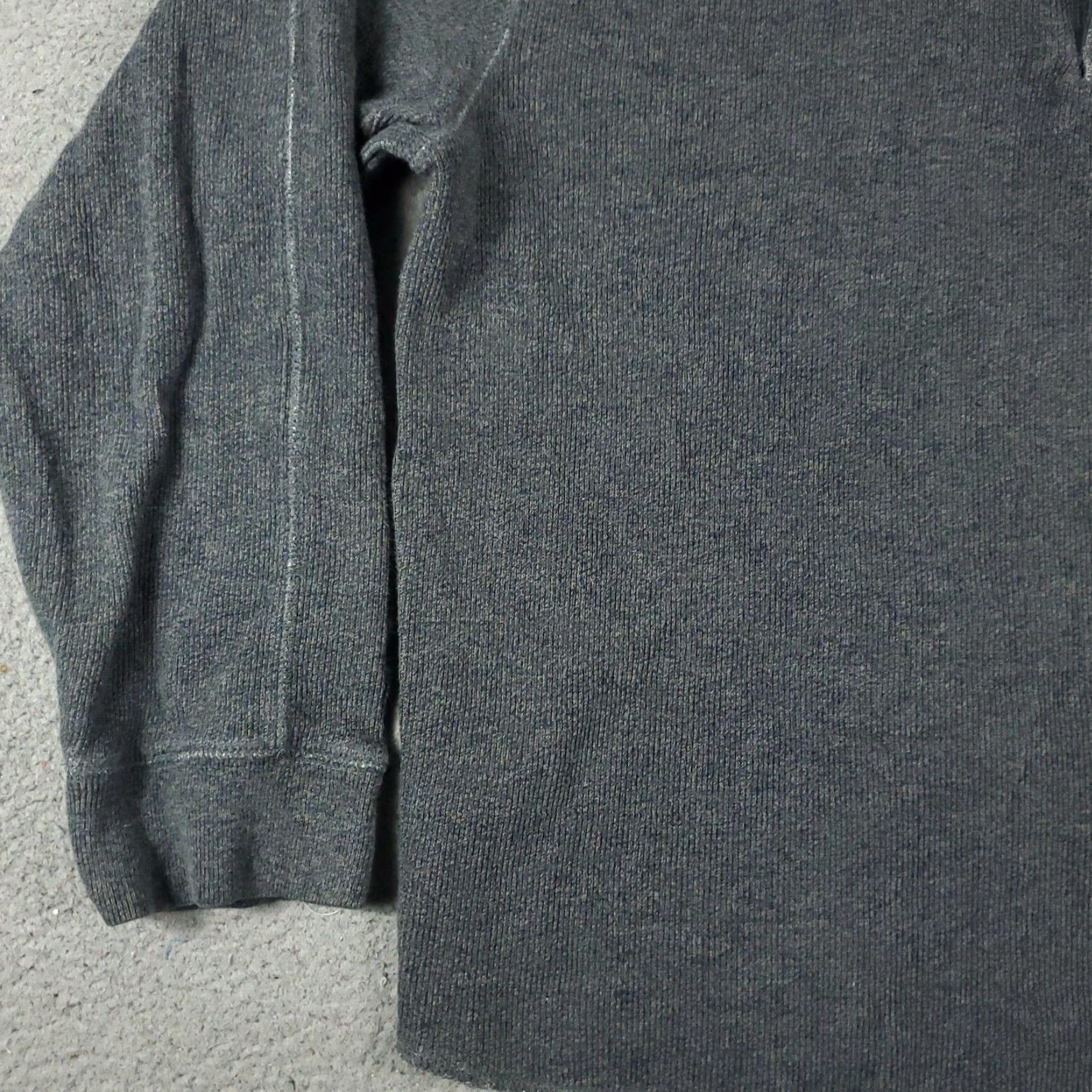 Abercrombie & Fitch Abercrombie & Fitch Mens Medium Gray Collared Pullover Sweater Cotton Blend Long Sleeve Size US M / EU 48-50 / 2 - 3 Thumbnail